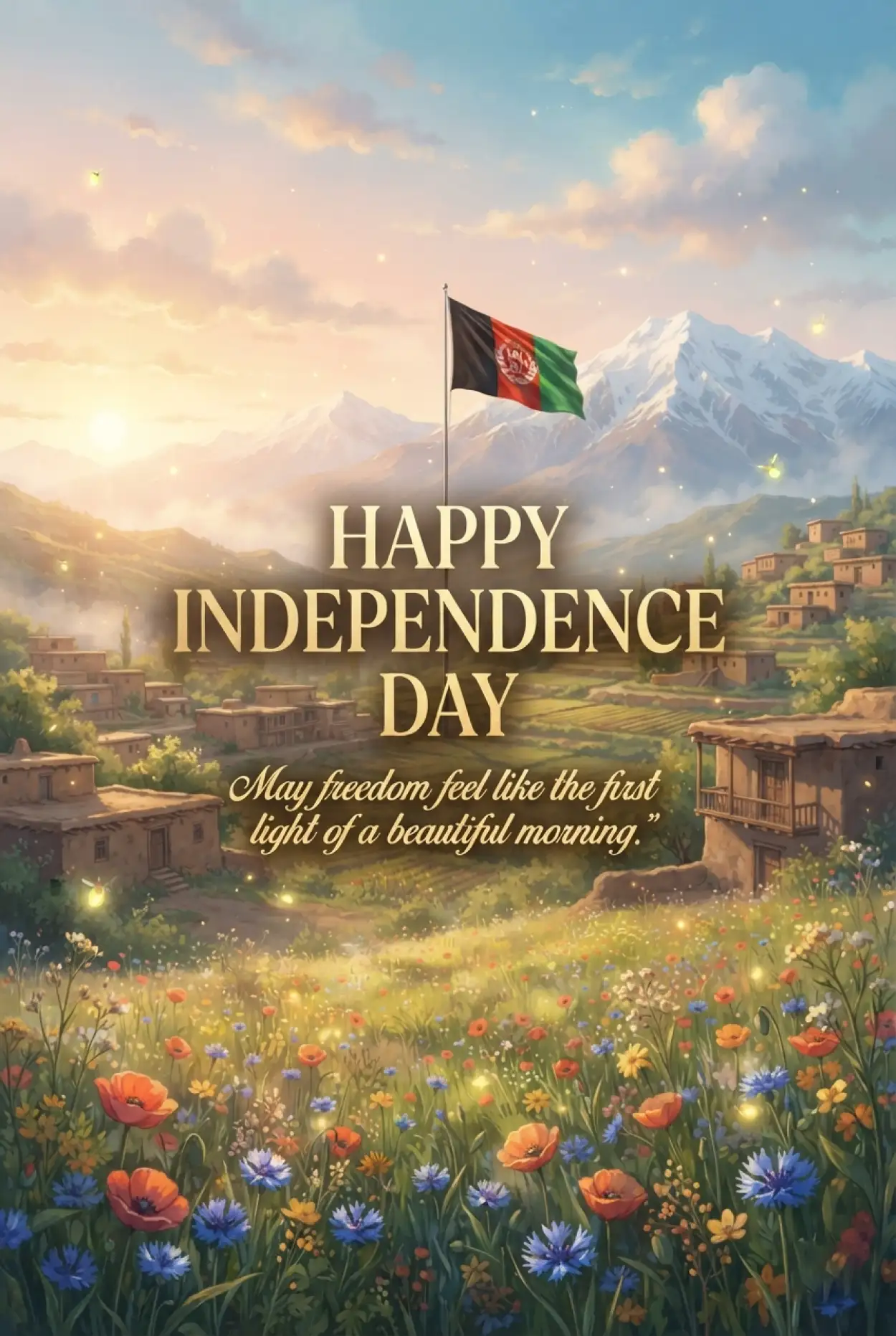 Free Download Happy Independence Day Afghanistan Viral Social Media Post - High Quality Afghan Independence Day 2026 Image