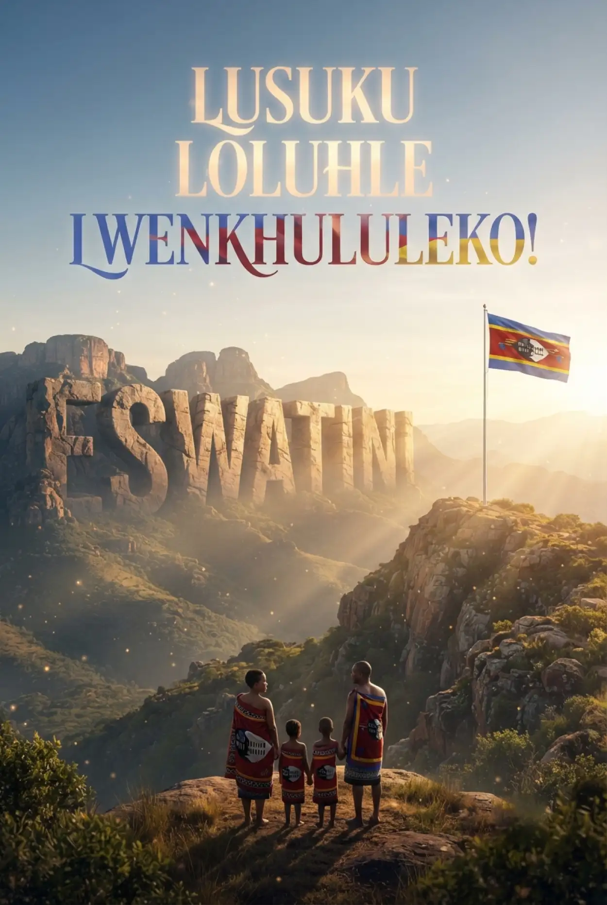 Free Download Happy Independence Day Eswatini 2026 Greetings - High Quality Eswatini Independence Day 2026 Image
