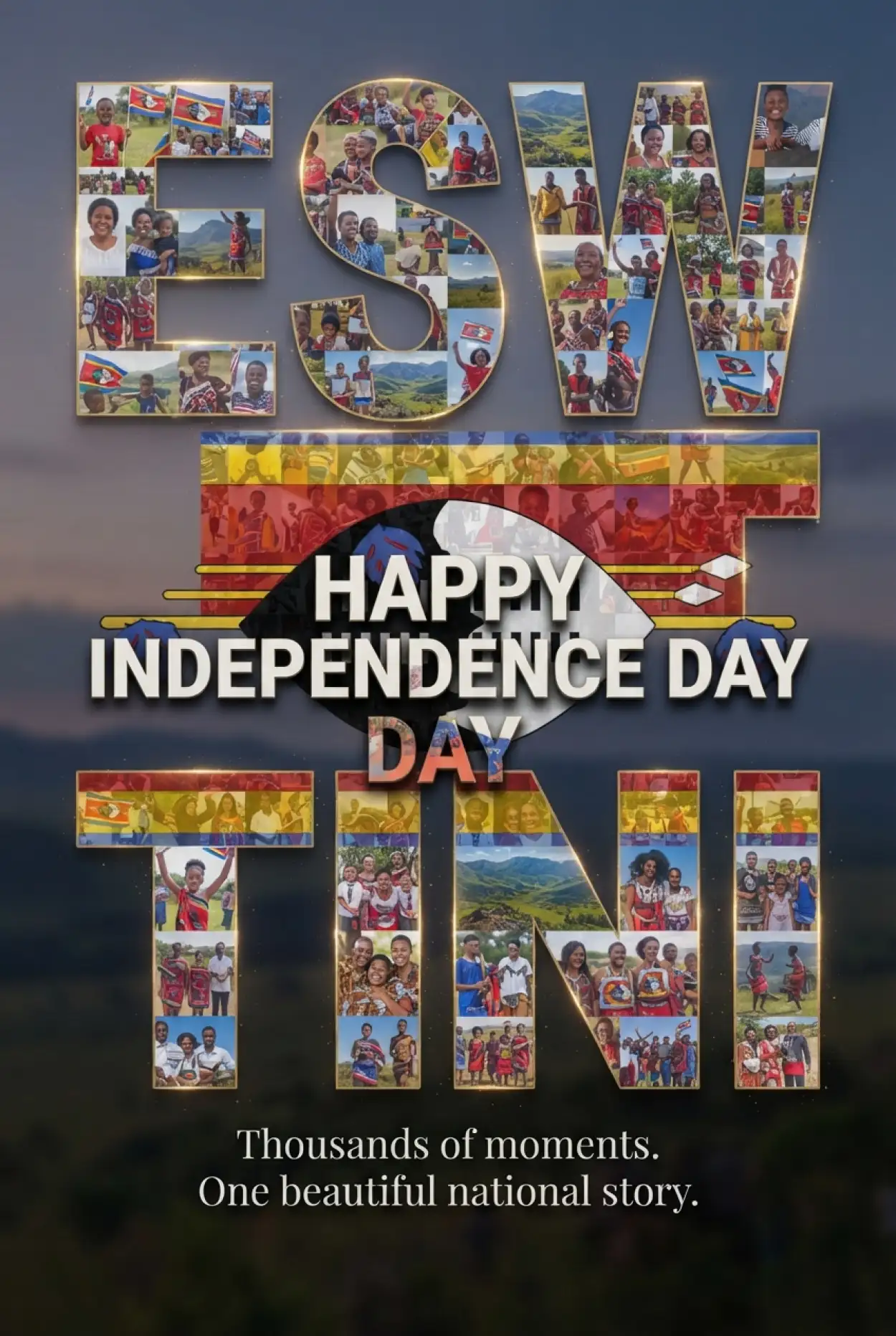 Free Download Happy Independence Day Eswatini Text Png - High Quality Eswatini Independence Day 2026 Transparent PNG