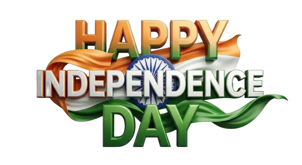 Free Download Happy Independence Day Greeting Design Png - High Quality Happy Independence Day Png 2026 Transparent PNG