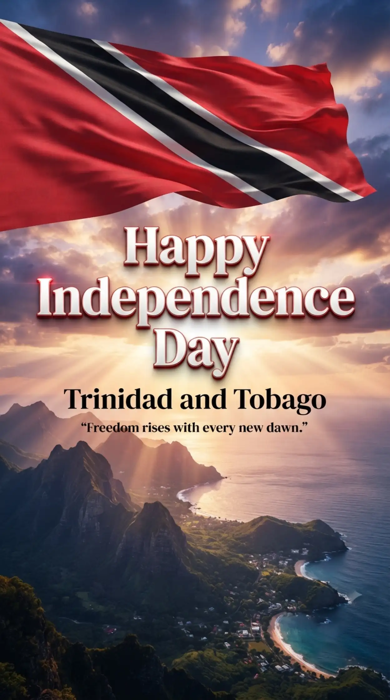Free Download Happy Independence Day Trinidad And Tobago Flag Images 2026 - High Quality Trinidad And Tobago Independence Day 2026 Image
