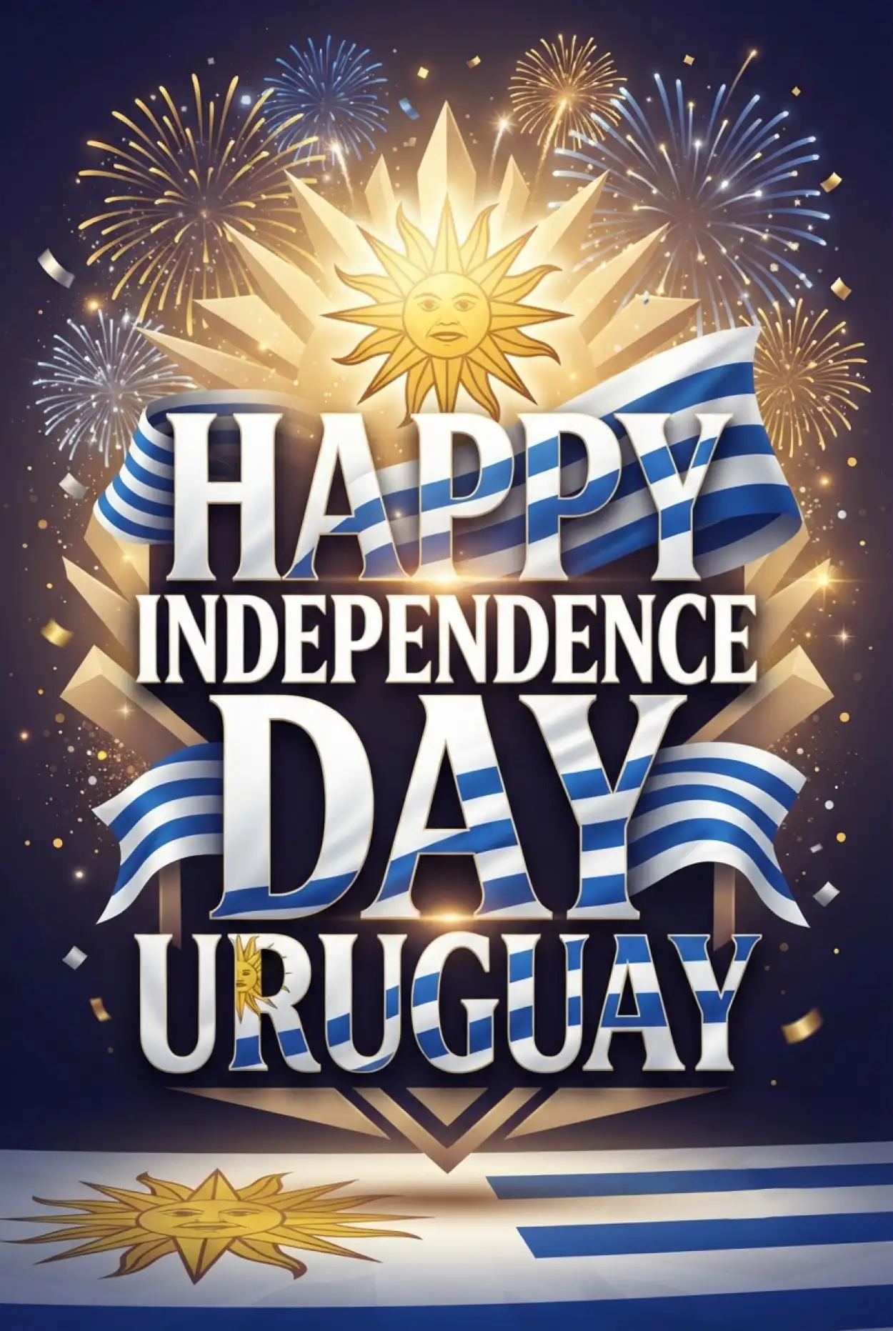 Free Download Happy Independence Day Uruguay - High Quality Uruguay Independence Day 2026 Image