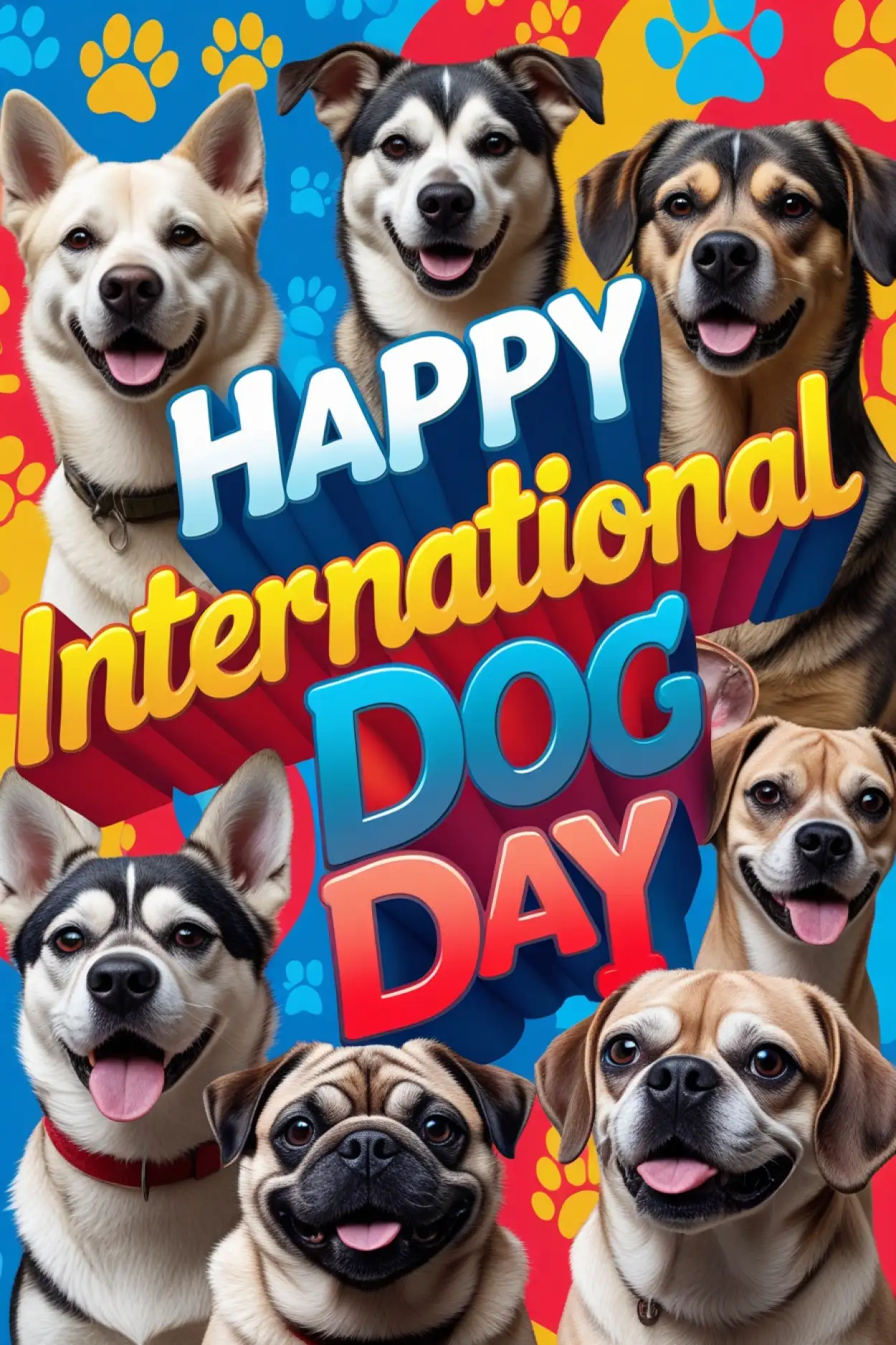 Free Download Happy International Dog Day 2025 Pictures For Facebook Post - High Quality Happy International Dog Day Background