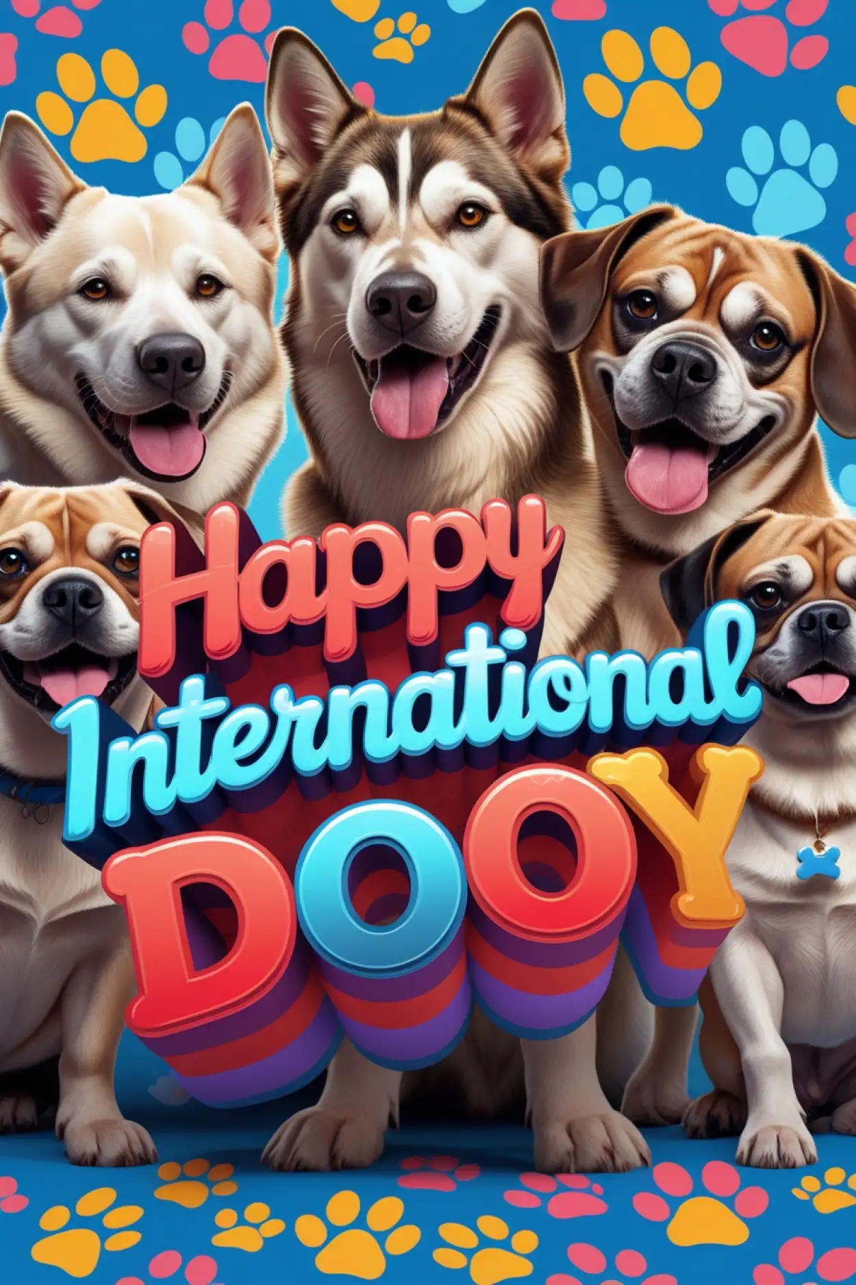 Free Download Happy International Dog Day 2025 Whatsapp Story Images - High Quality Happy International Dog Day Image