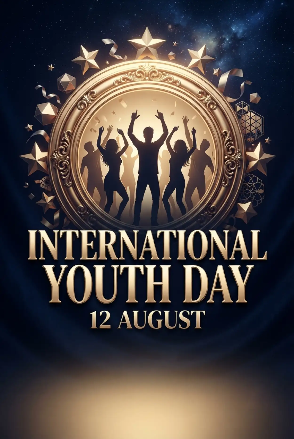 Free Download Happy International Youth Day 2026 Greetings - High Quality International Youth Day 2026 Image