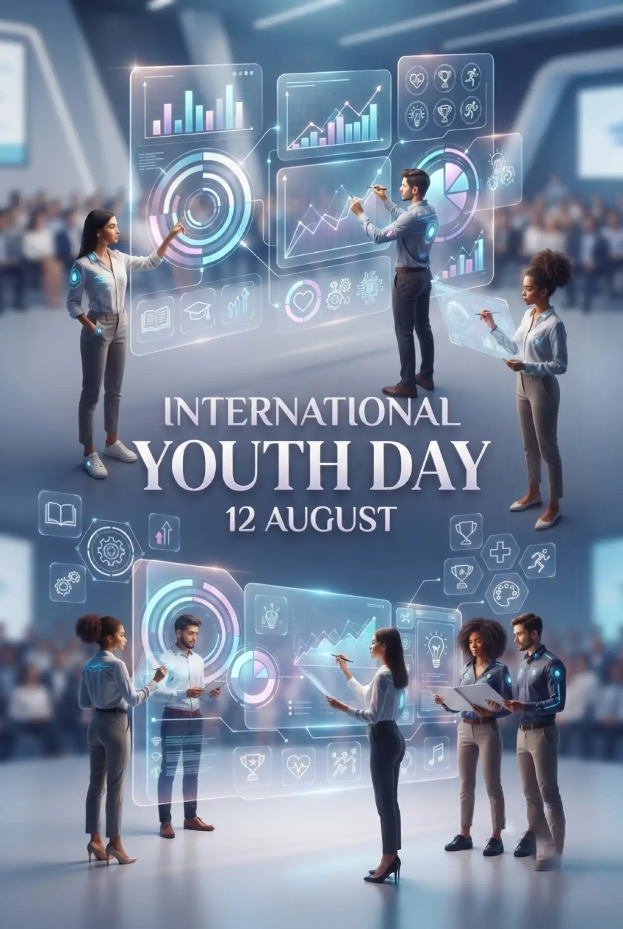 Free Download Happy International Youth Day 2026 Social Media Post - High Quality International Youth Day 2026 Image