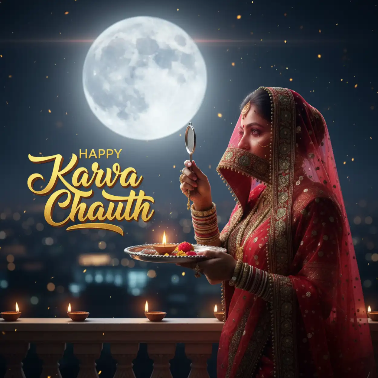 Free Download Happy Karva Chauth Messages In English - High Quality Happy Karva Chauth Background