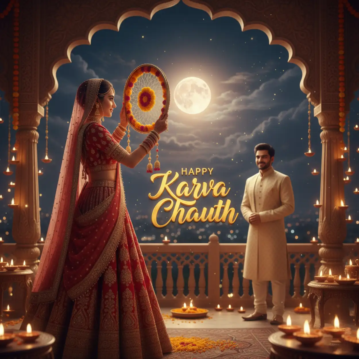 Free Download Happy Karva Chauth Png Transparent - High Quality Happy Karva Chauth PNG Image