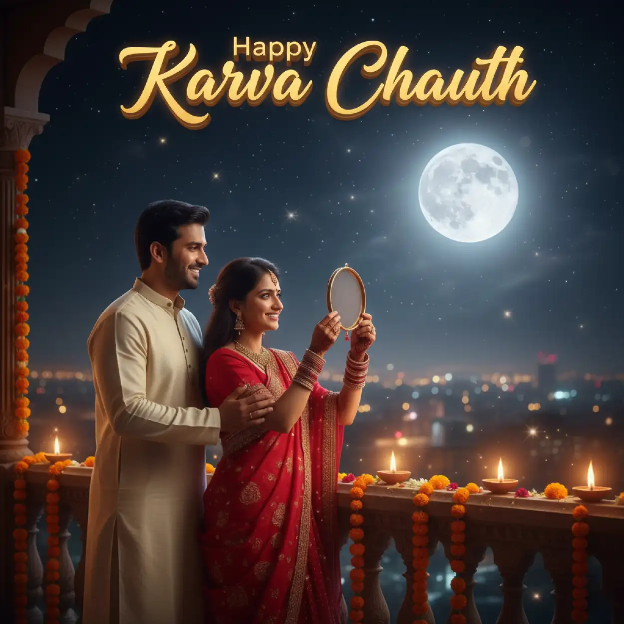 Free Download Happy Karva Chauth Shayari In Hindi - High Quality Happy Karva Chauth Background