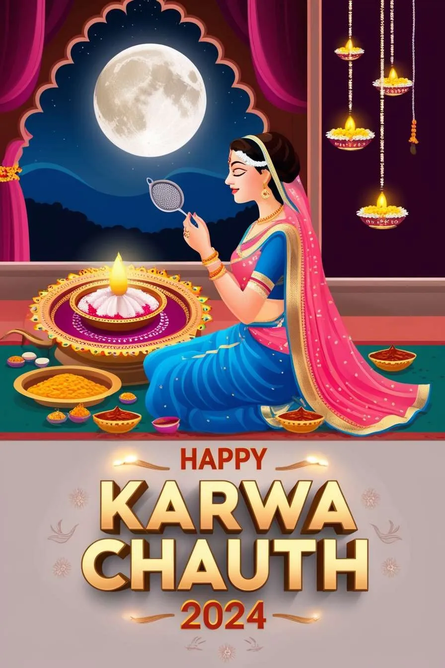 Happy Karwa Chauth Greeting Card For Wife - Royalty Free Happy Karwa Chauth Image | Pngmagic Free Download Happy Karwa Chauth Greeting Card For Wife - High Quality Happy Karwa Chauth Background