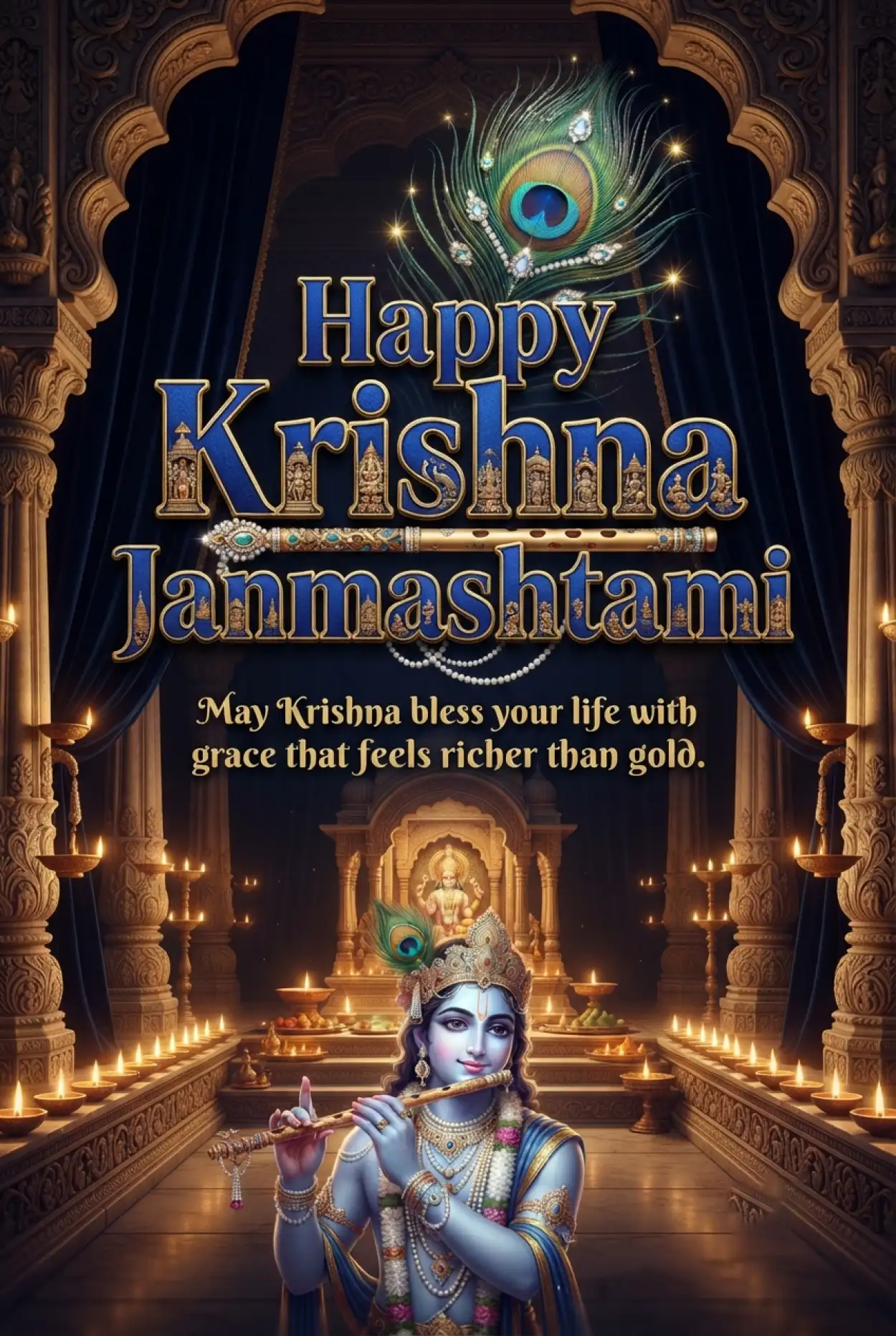 Free Download Happy Krishna Janmashtami 2026 Bal Krishna Facebook Post - High Quality Happy Krishna Janmashtami 2026 Image