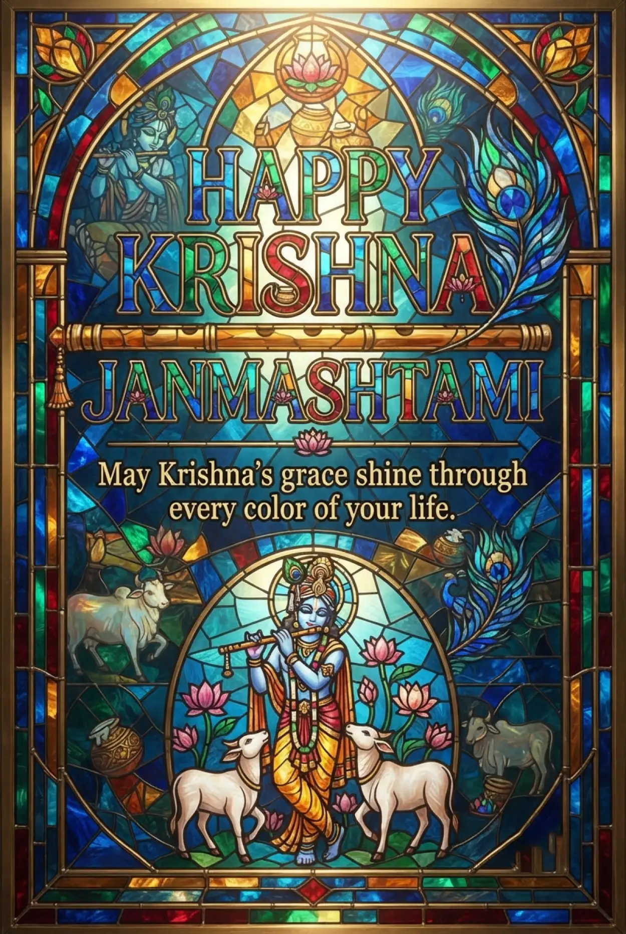 Free Download Happy Krishna Janmashtami 2026 Bal Krishna Instagram Post - High Quality Happy Krishna Janmashtami 2026 Image