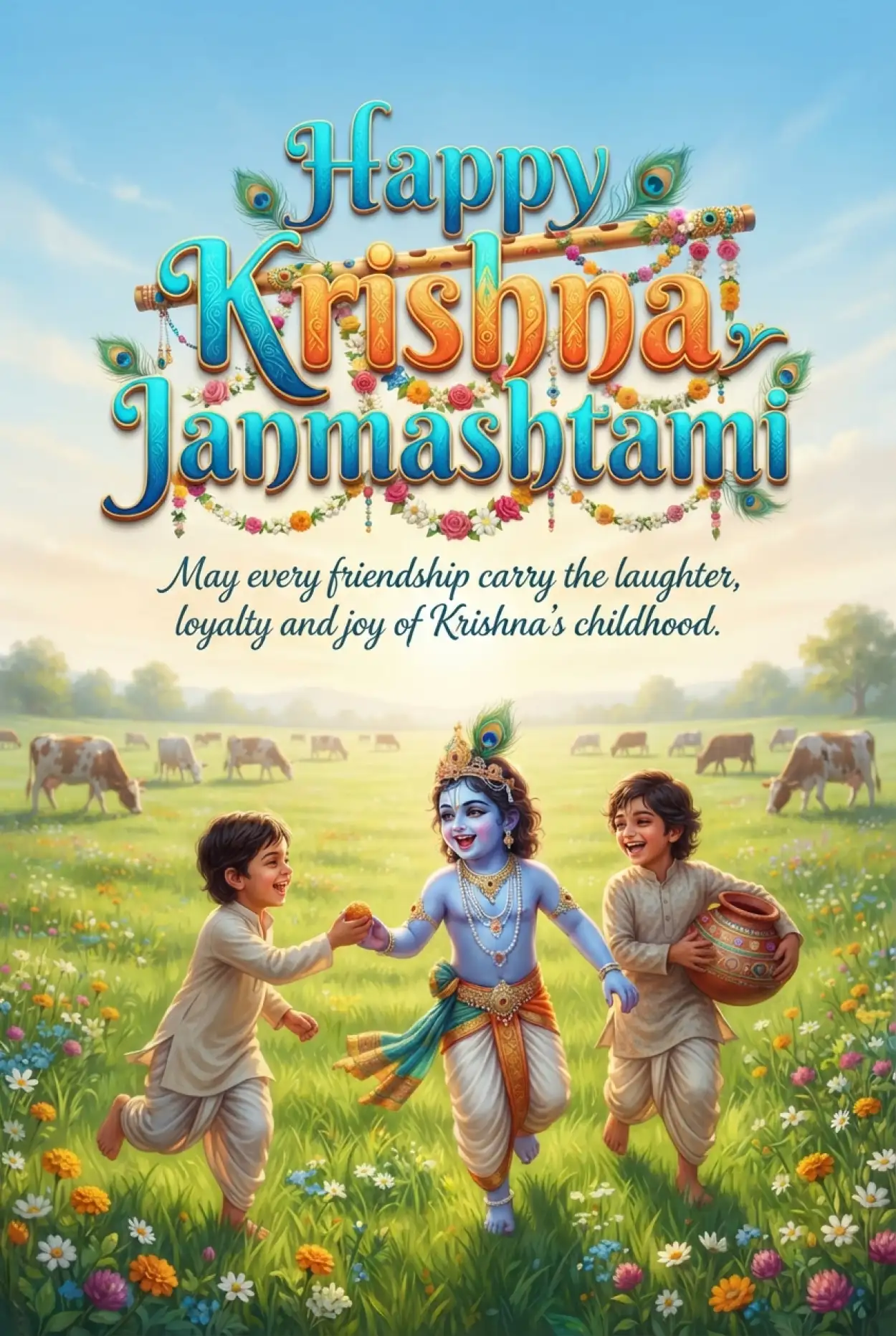 Free Download Happy Krishna Janmashtami 2026 Facebook Images - High Quality Happy Krishna Janmashtami 2026 Image