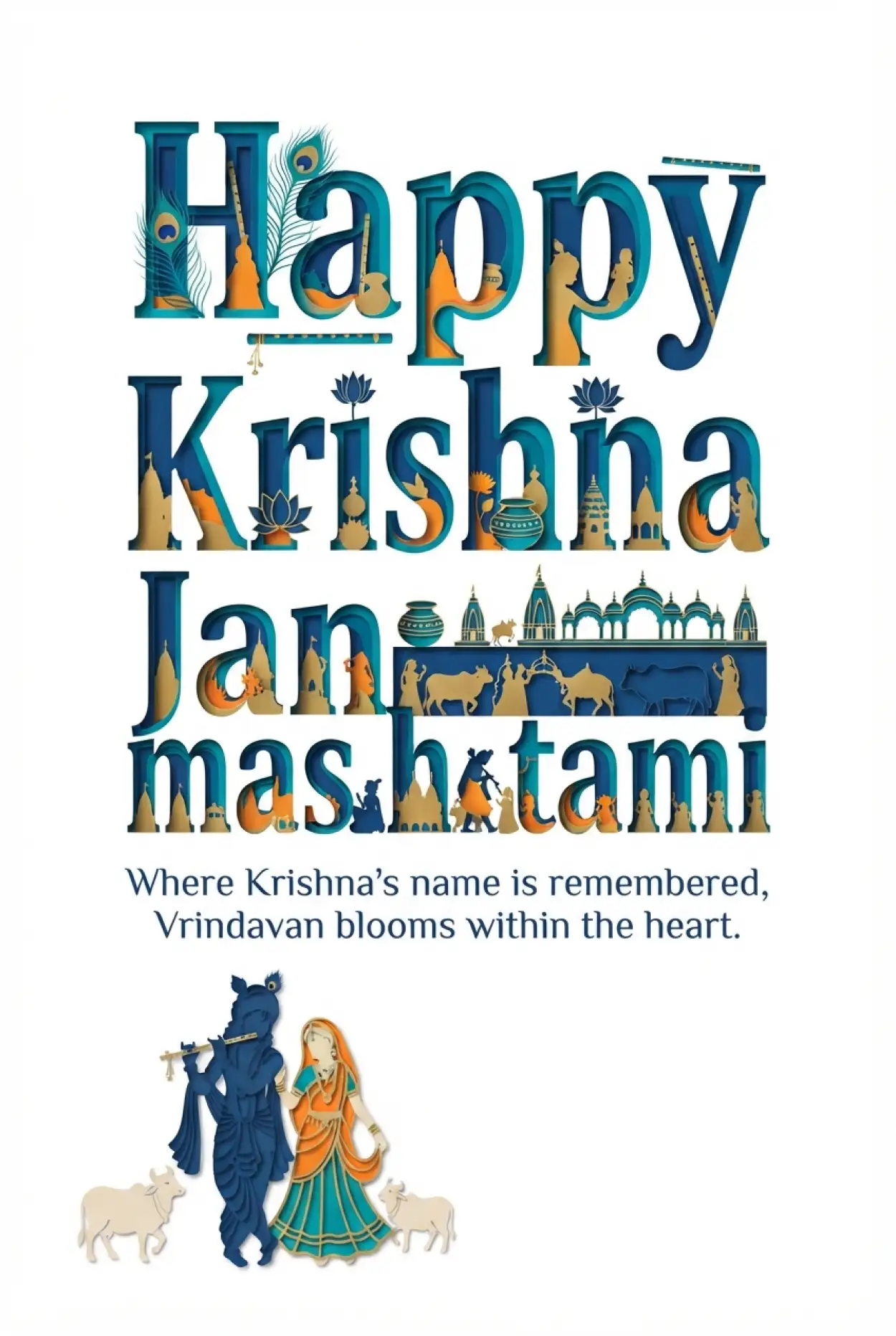 Free Download Happy Krishna Janmashtami 2026 Facebook Status - High Quality Happy Krishna Janmashtami 2026 Image