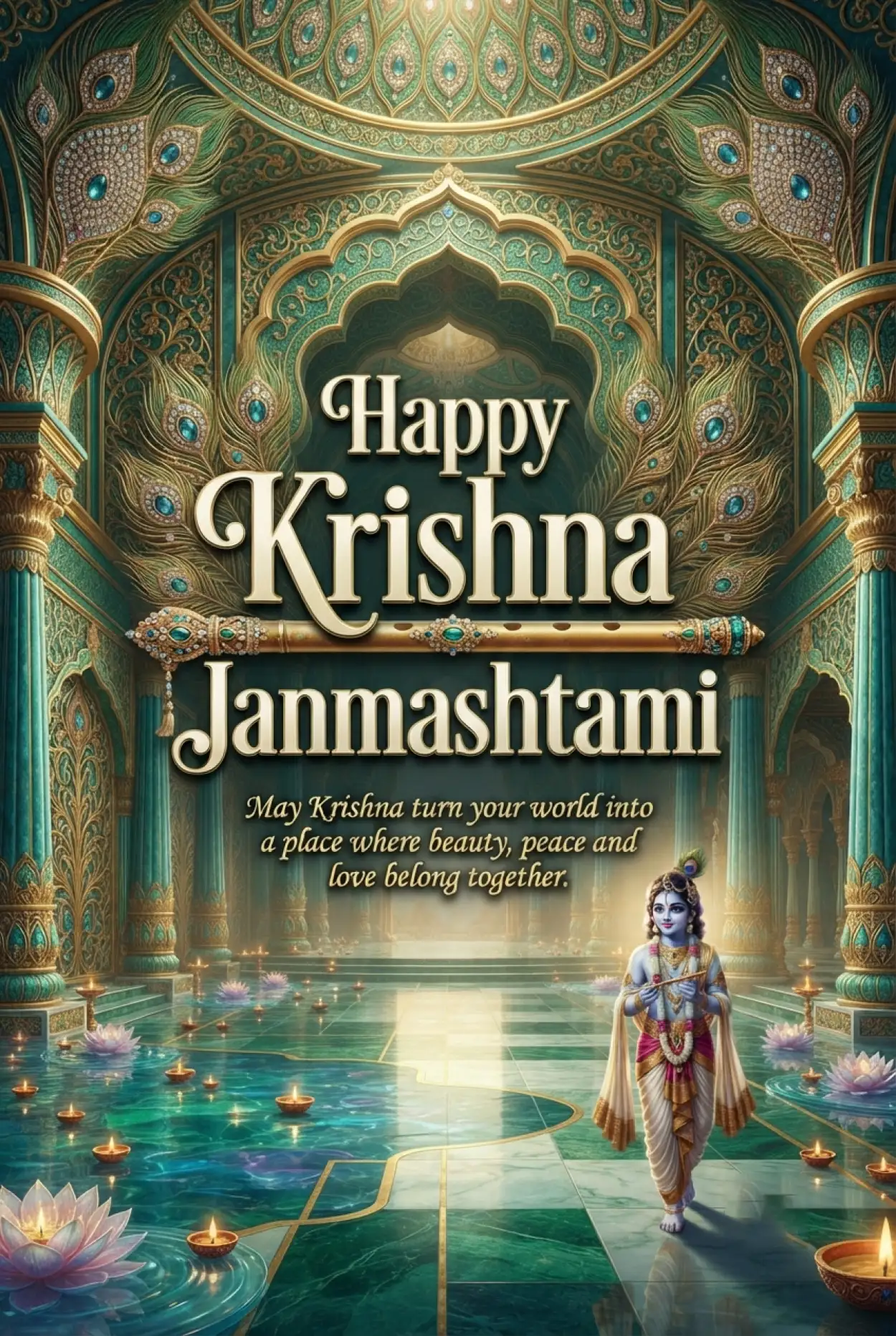 Free Download Happy Krishna Janmashtami 2026 Free Download - High Quality Happy Krishna Janmashtami 2026 Image