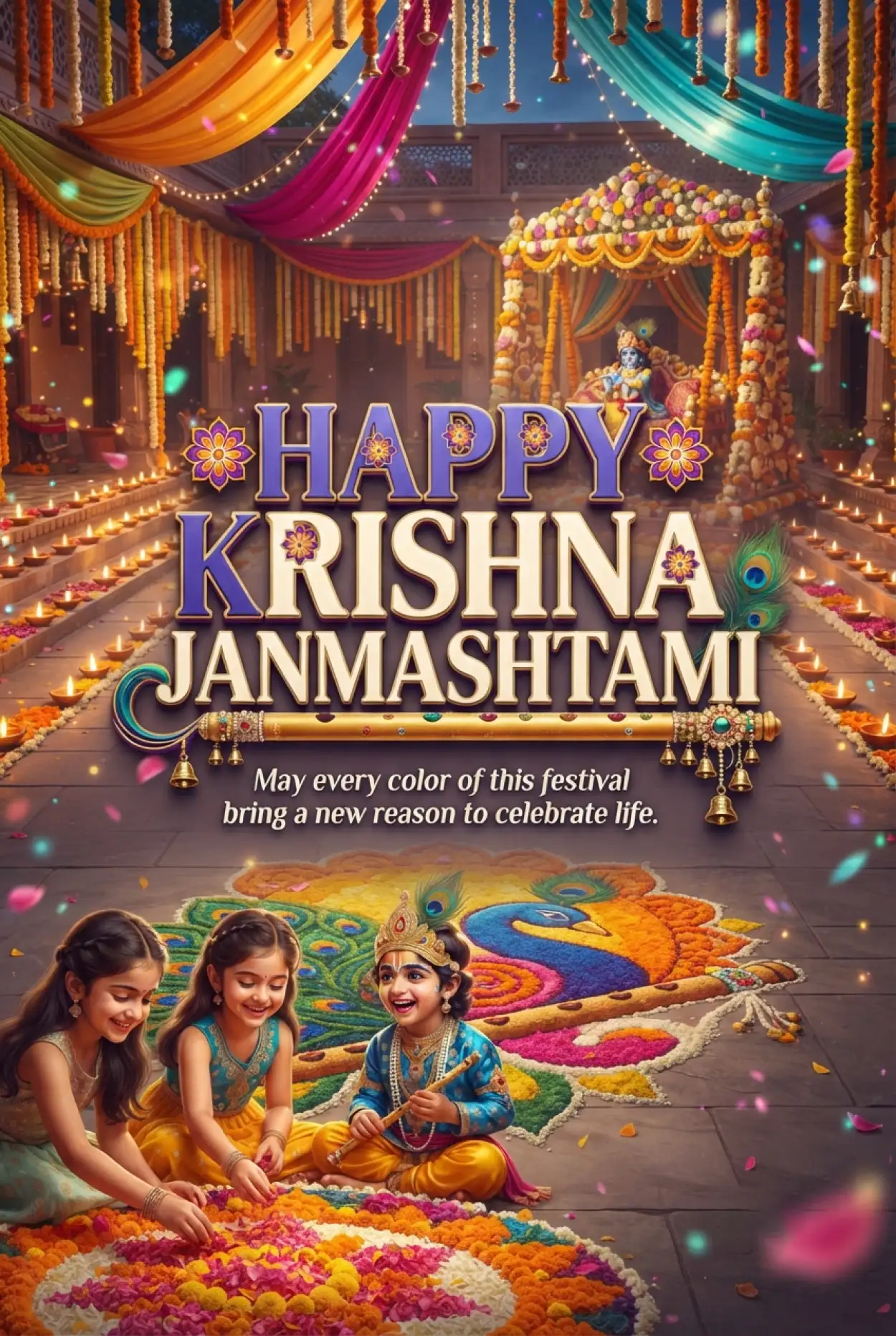 Free Download Happy Krishna Janmashtami 2026 Images - High Quality Happy Krishna Janmashtami 2026 Image