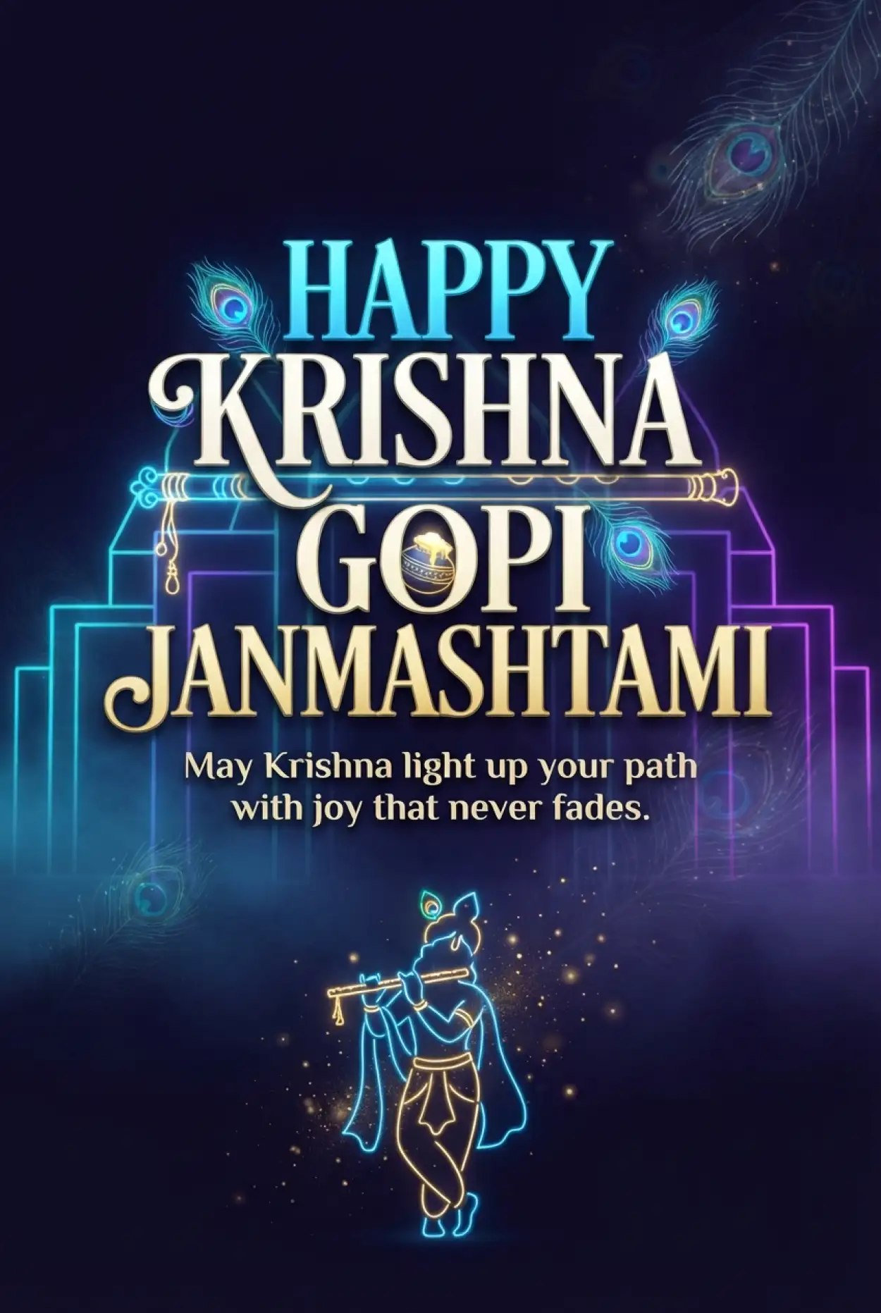Free Download Happy Krishna Janmashtami 2026 Instagram Images - High Quality Happy Krishna Janmashtami 2026 Image