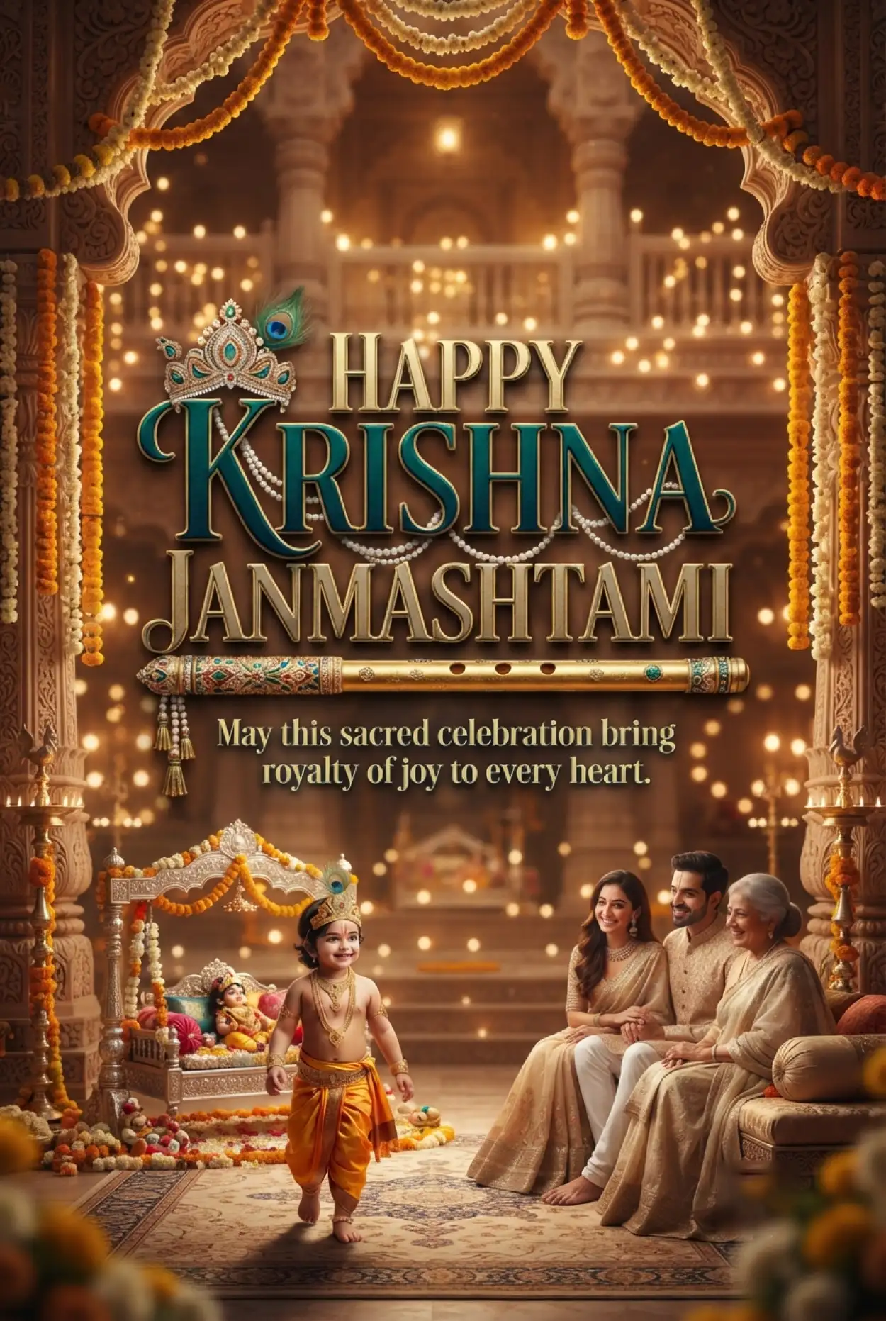 Free Download Happy Krishna Janmashtami 2026 Instagram Status - High Quality Happy Krishna Janmashtami 2026 Image