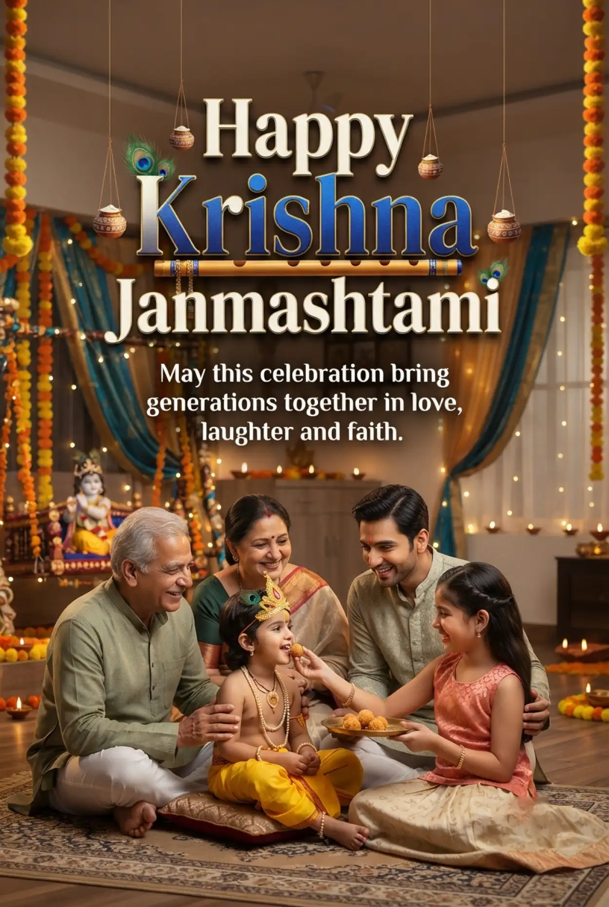 Free Download Happy Krishna Janmashtami 2026 Krishna Temple Images - High Quality Happy Krishna Janmashtami 2026 Image