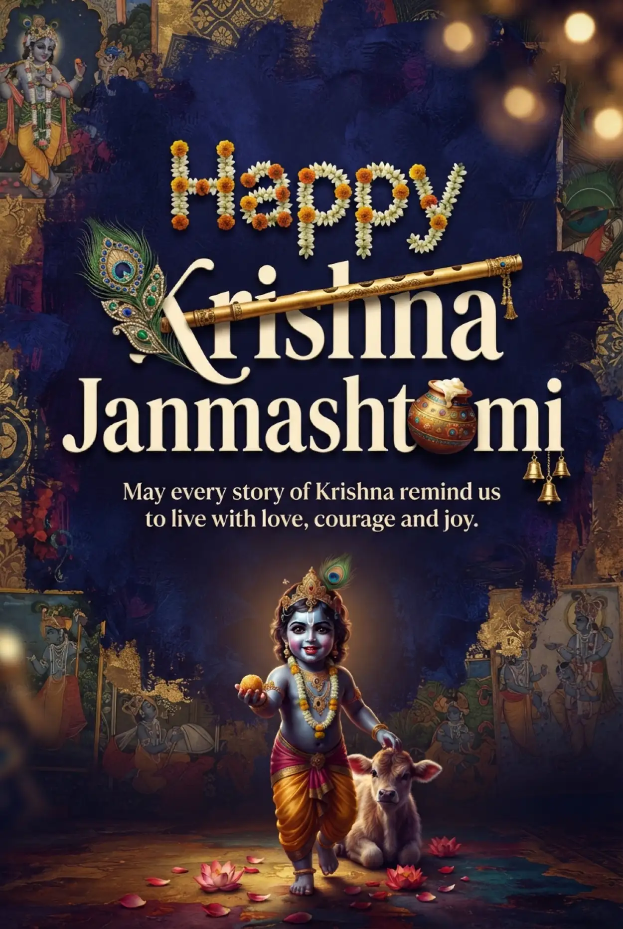 Free Download Happy Krishna Janmashtami 2026 Png Images - High Quality Happy Krishna Janmashtami 2026 Transparent PNG