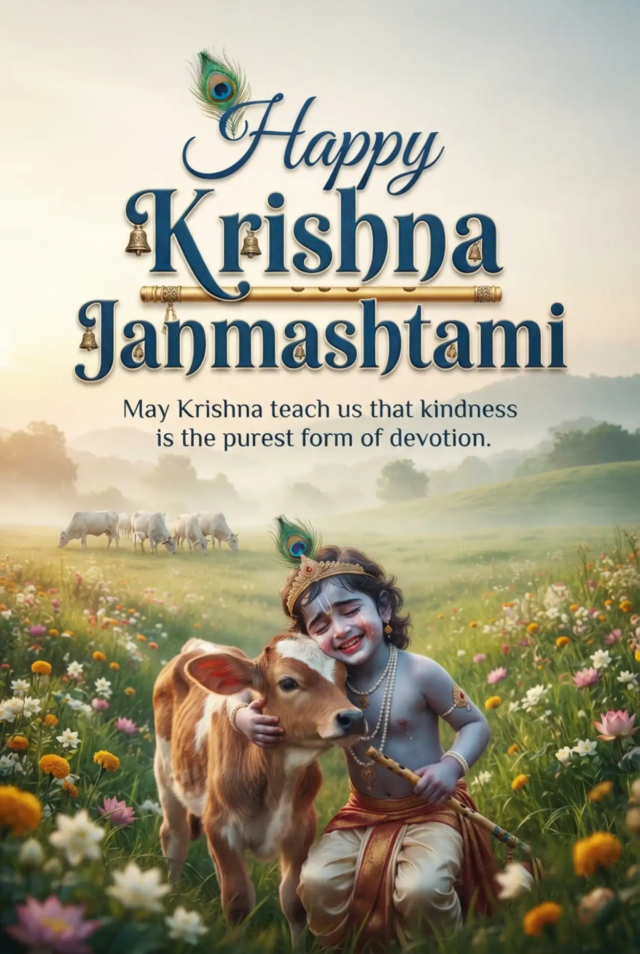 Free Download Happy Krishna Janmashtami 2026 Quotes - High Quality Happy Krishna Janmashtami 2026 Image