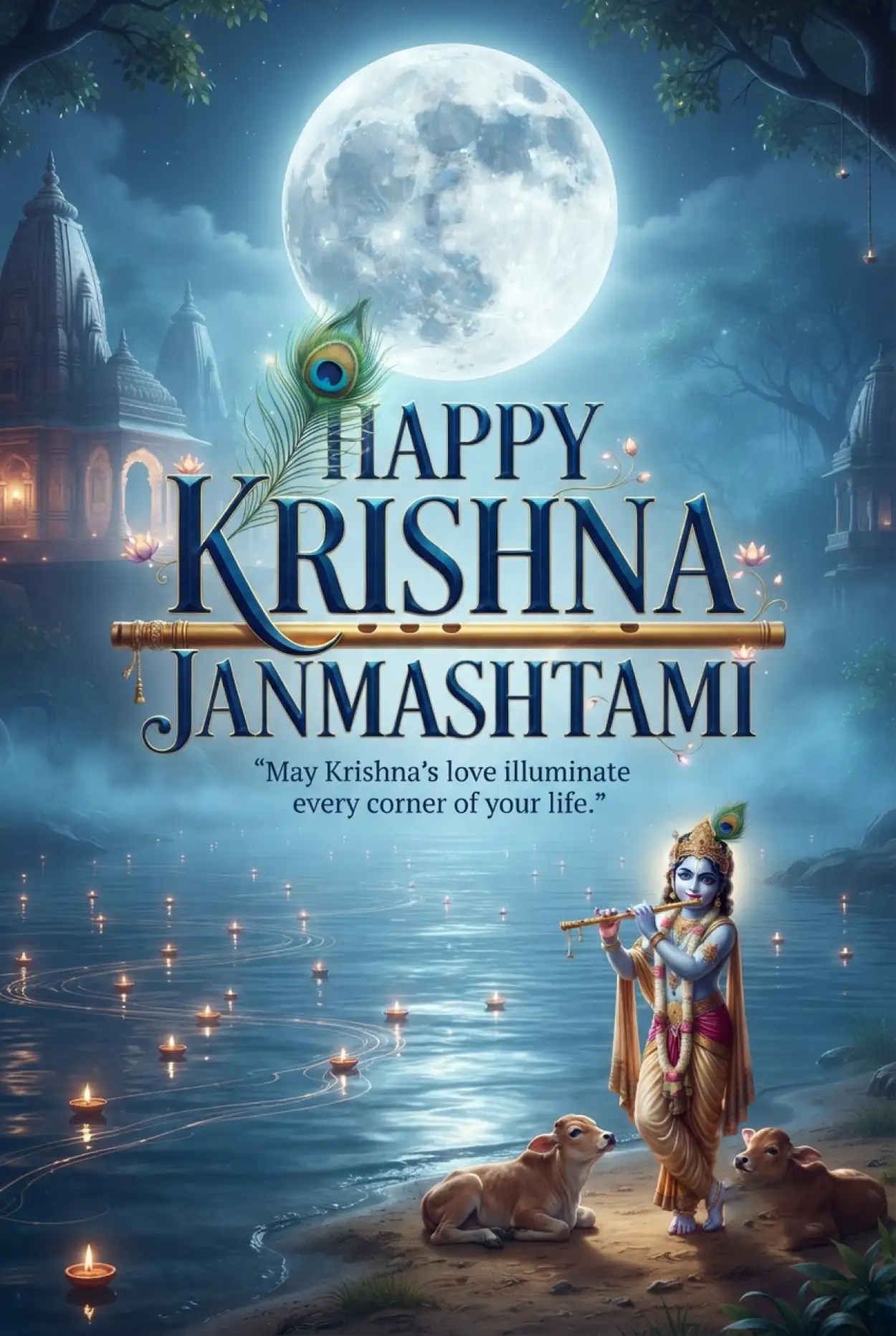 Free Download Happy Krishna Janmashtami 2026 Viral Instagram Images - High Quality Happy Krishna Janmashtami 2026 Image