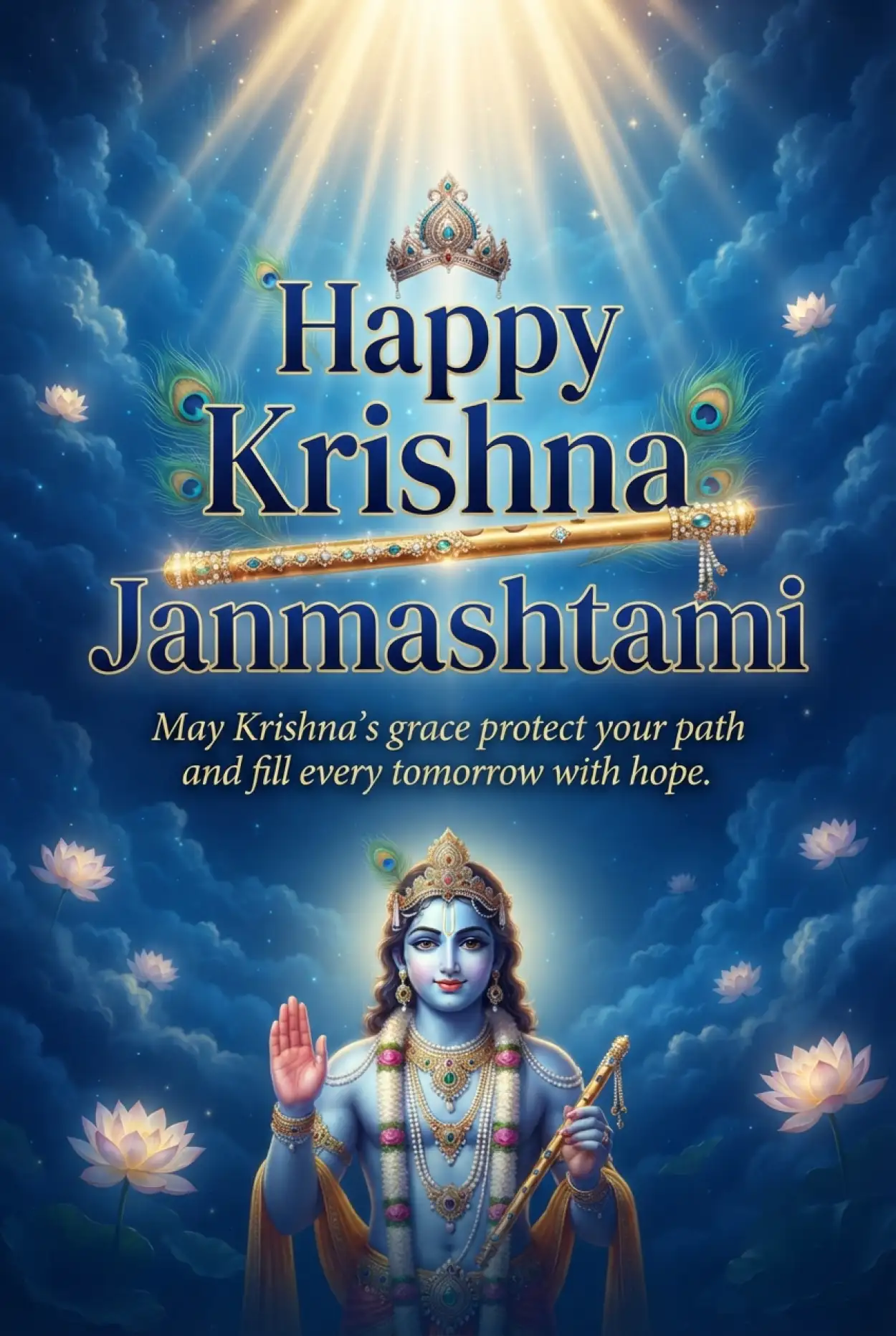 Free Download Happy Krishna Janmashtami 2026 Wishes For Friends - High Quality Happy Krishna Janmashtami 2026 Image