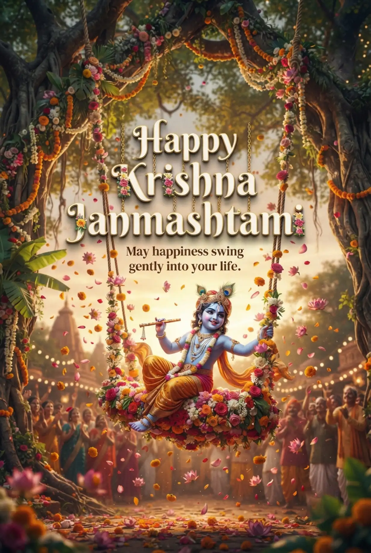 Free Download Happy Krishna Janmashtami Greetings And Whatsapp Status - High Quality Happy Krishna Janmashtami Greetings Image