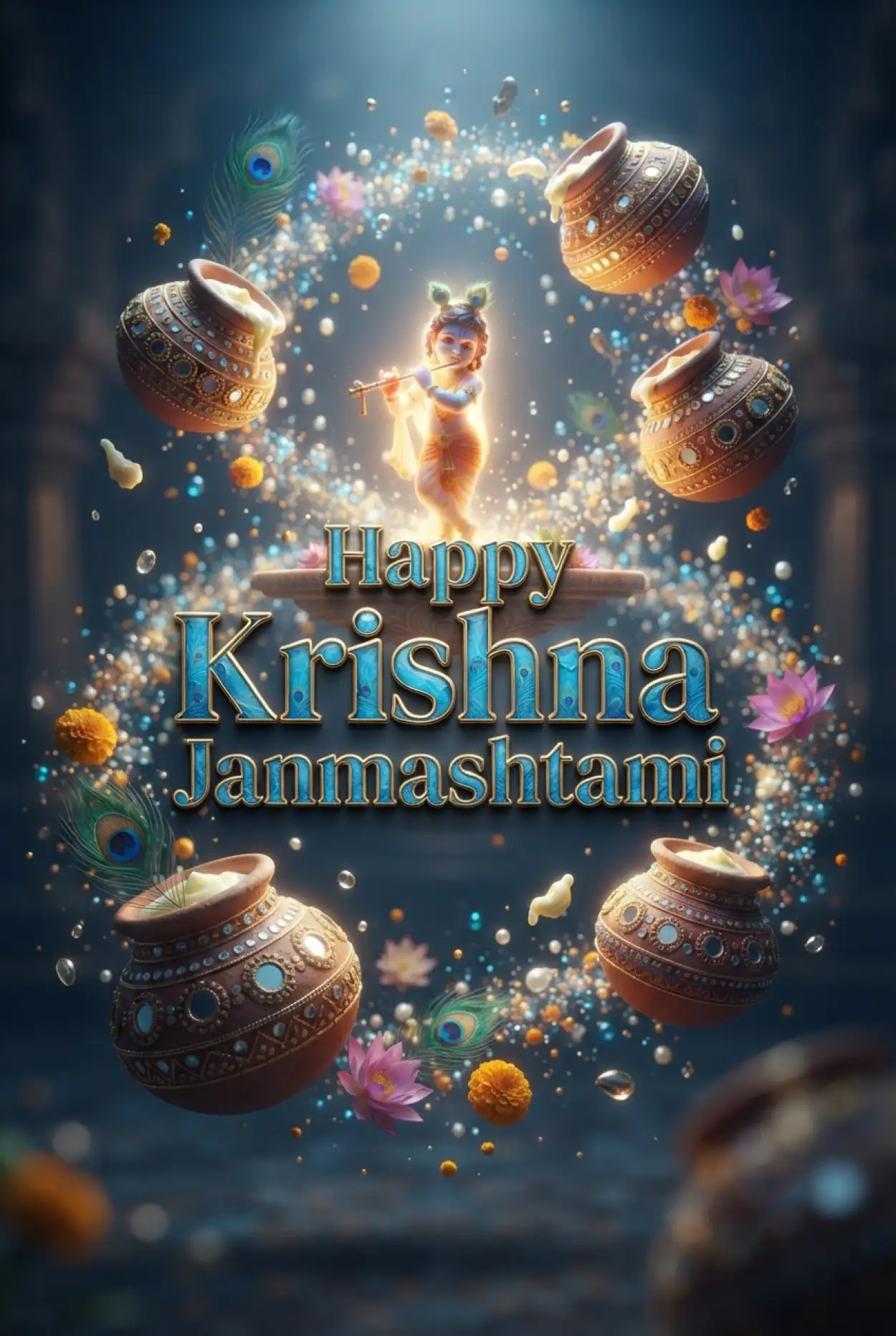 Free Download Happy Krishna Janmashtami Greetings For Instagram - High Quality Happy Krishna Janmashtami Greetings Image