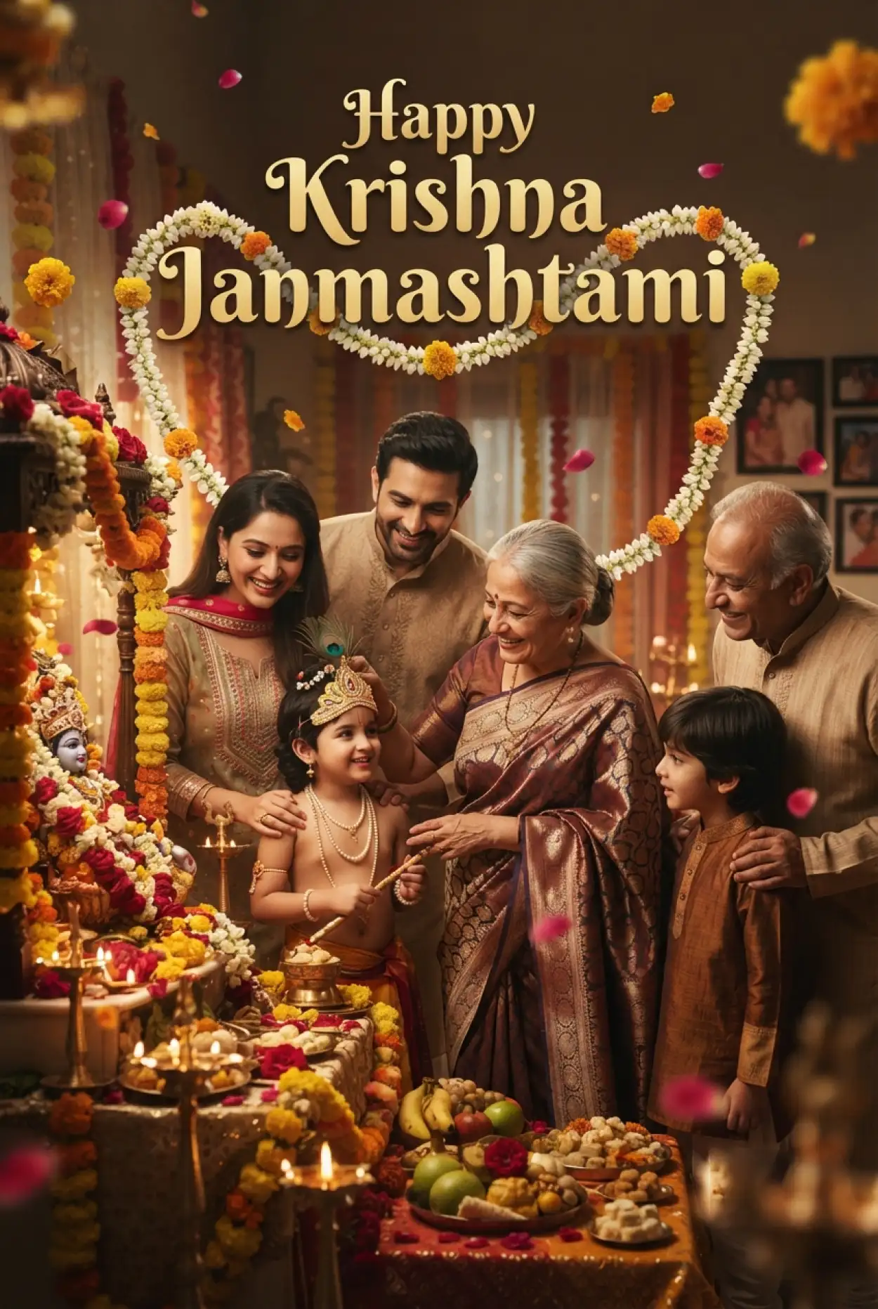 Free Download Happy Krishna Janmashtami Greetings For Parents - High Quality Happy Krishna Janmashtami Greetings Image