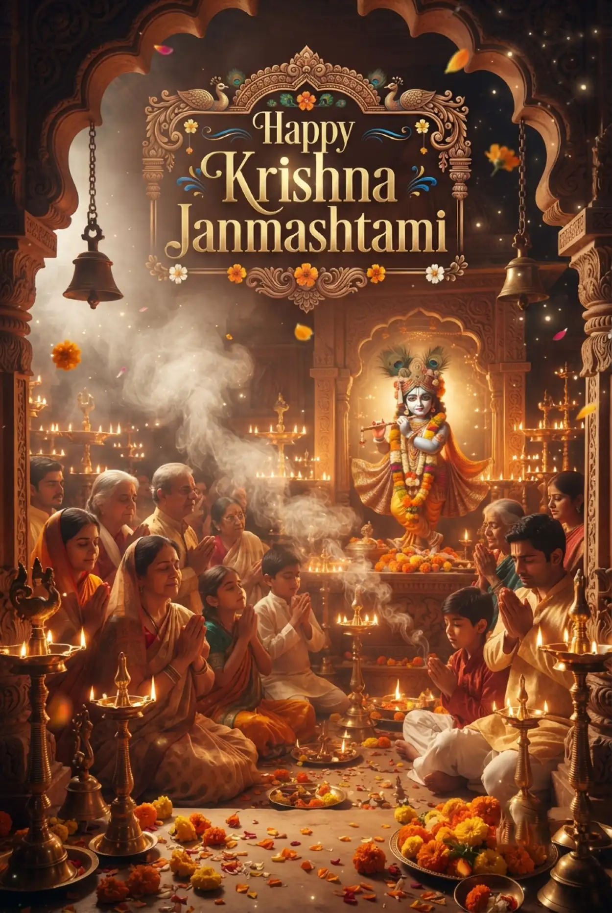 Free Download Happy Krishna Janmashtami Greetings With Images - High Quality Happy Krishna Janmashtami Greetings Image