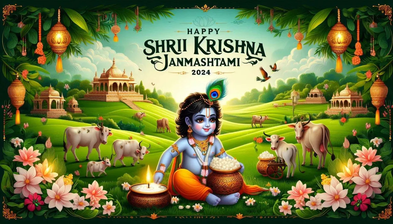 Happy Krishna Janmashtami Wishes With Flute Music Theme Pictures - Royalty Free Happy Krishna Janmashtami Image | Pngmagic Free Download Happy Krishna Janmashtami Wishes With Flute Music Theme Pictures - High Quality Happy Krishna Janmashtami Background
