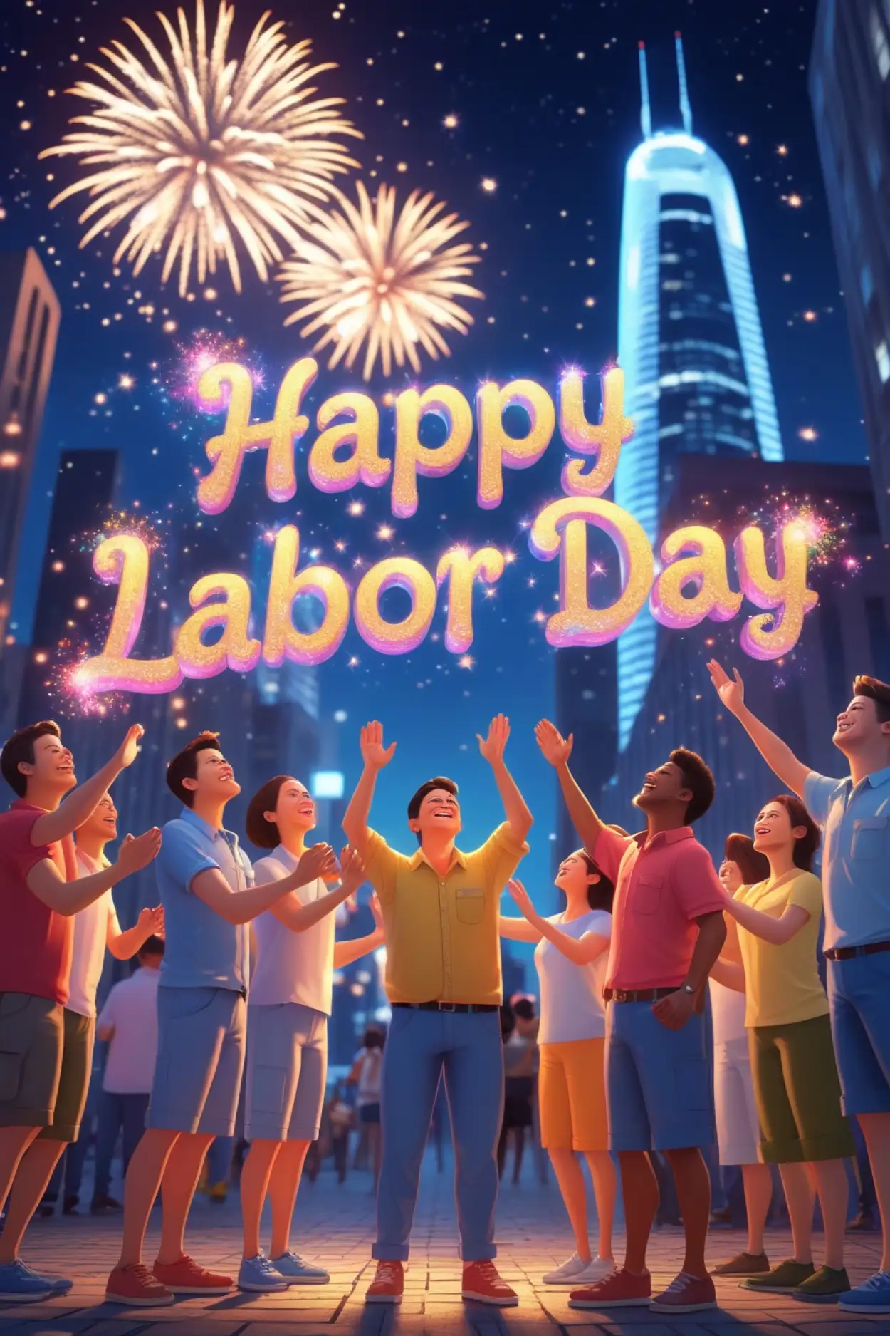 Free Download Happy Labor Day Card Design Online - High Quality Happy Labor Day Background