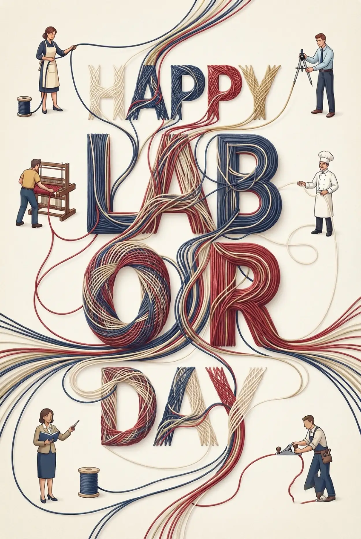 Free Download Happy Labor Day Usa 2026 Card Design - High Quality Happy Labor Day USA 2026 Image