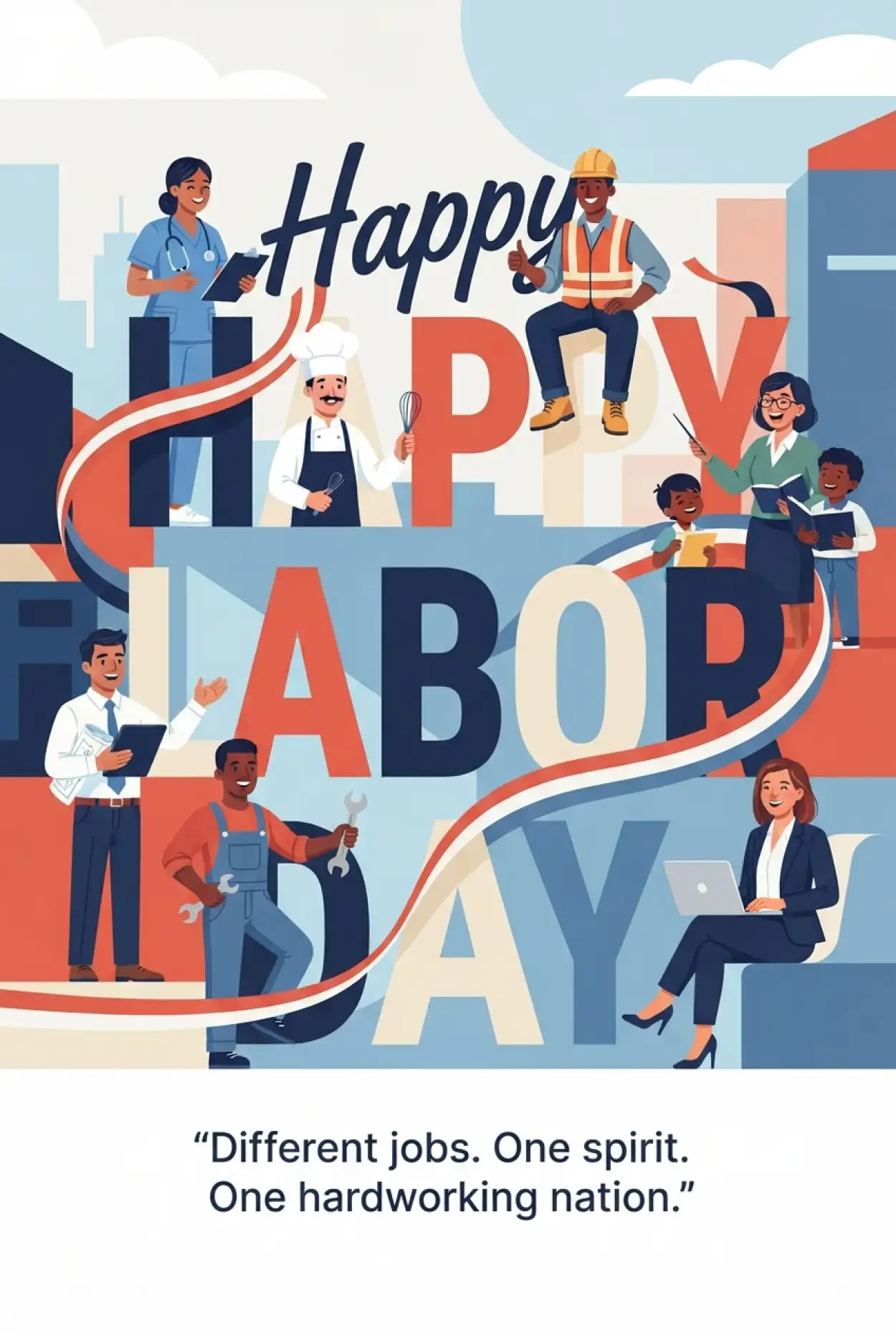 Free Download Happy Labor Day Usa 2026 Patriotic Social Media Post - High Quality Happy Labor Day USA 2026 Image