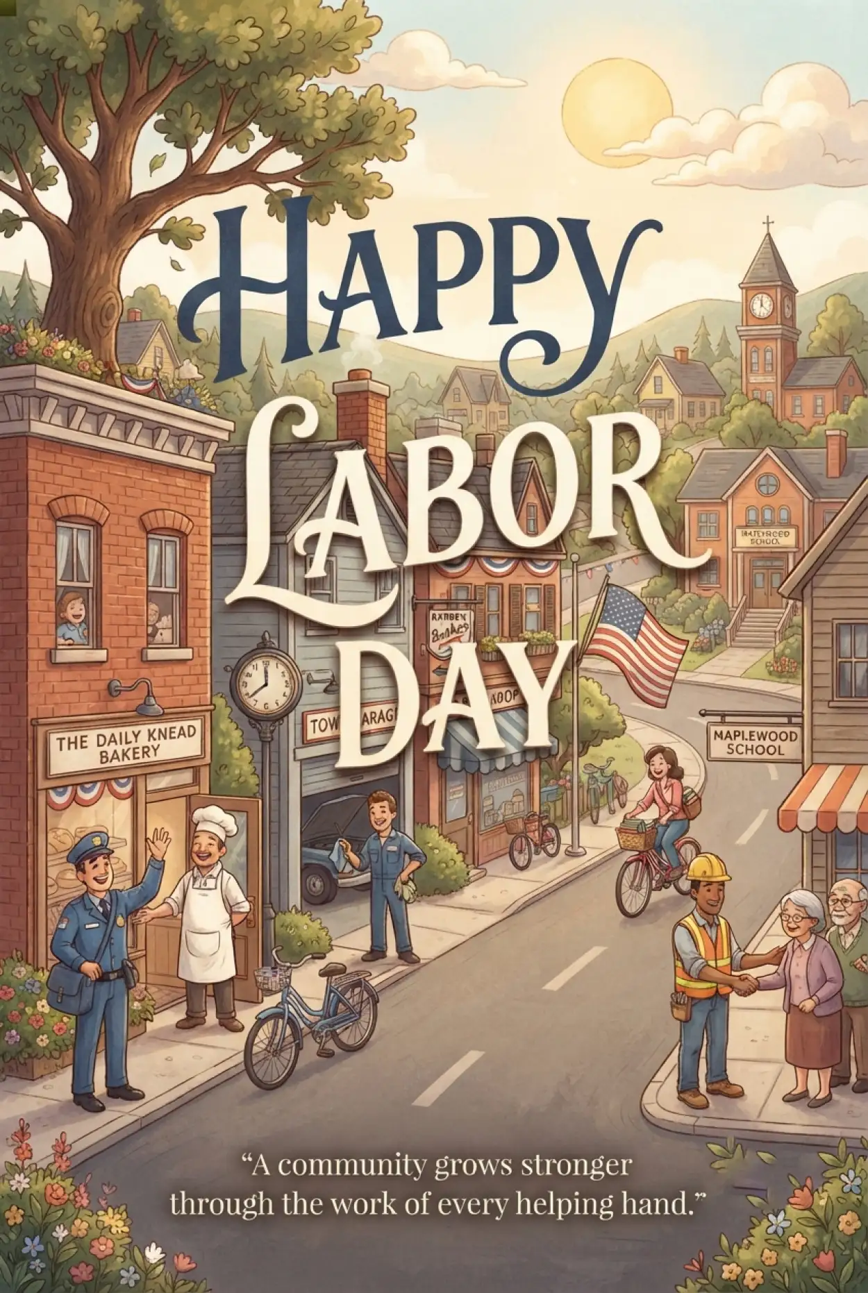Free Download Happy Labor Day Usa 2026 Wishes For Friends - High Quality Happy Labor Day USA 2026 Image