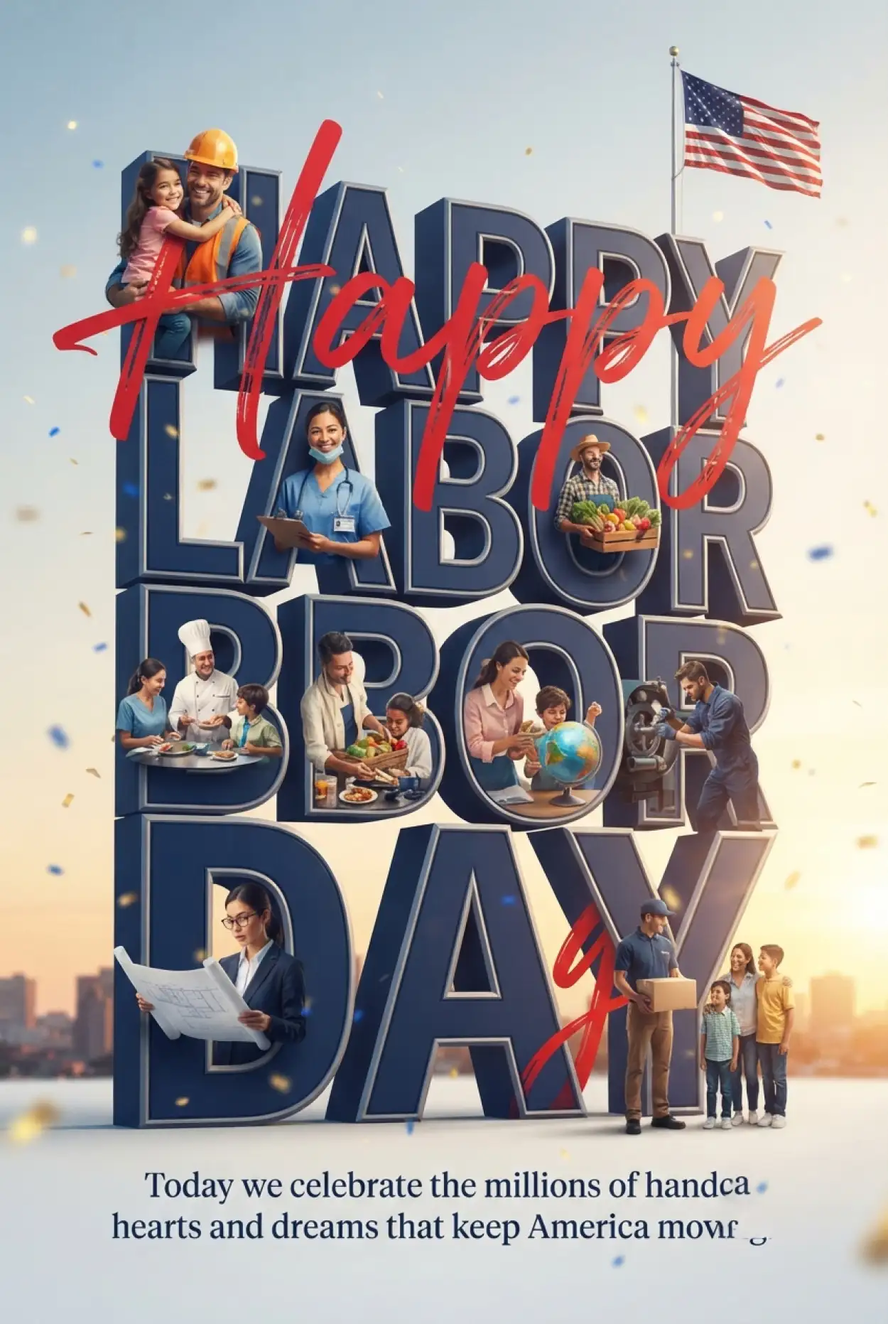 Free Download Happy Labor Day Usa 2026 Wishes Images - High Quality Happy Labor Day USA 2026 Image