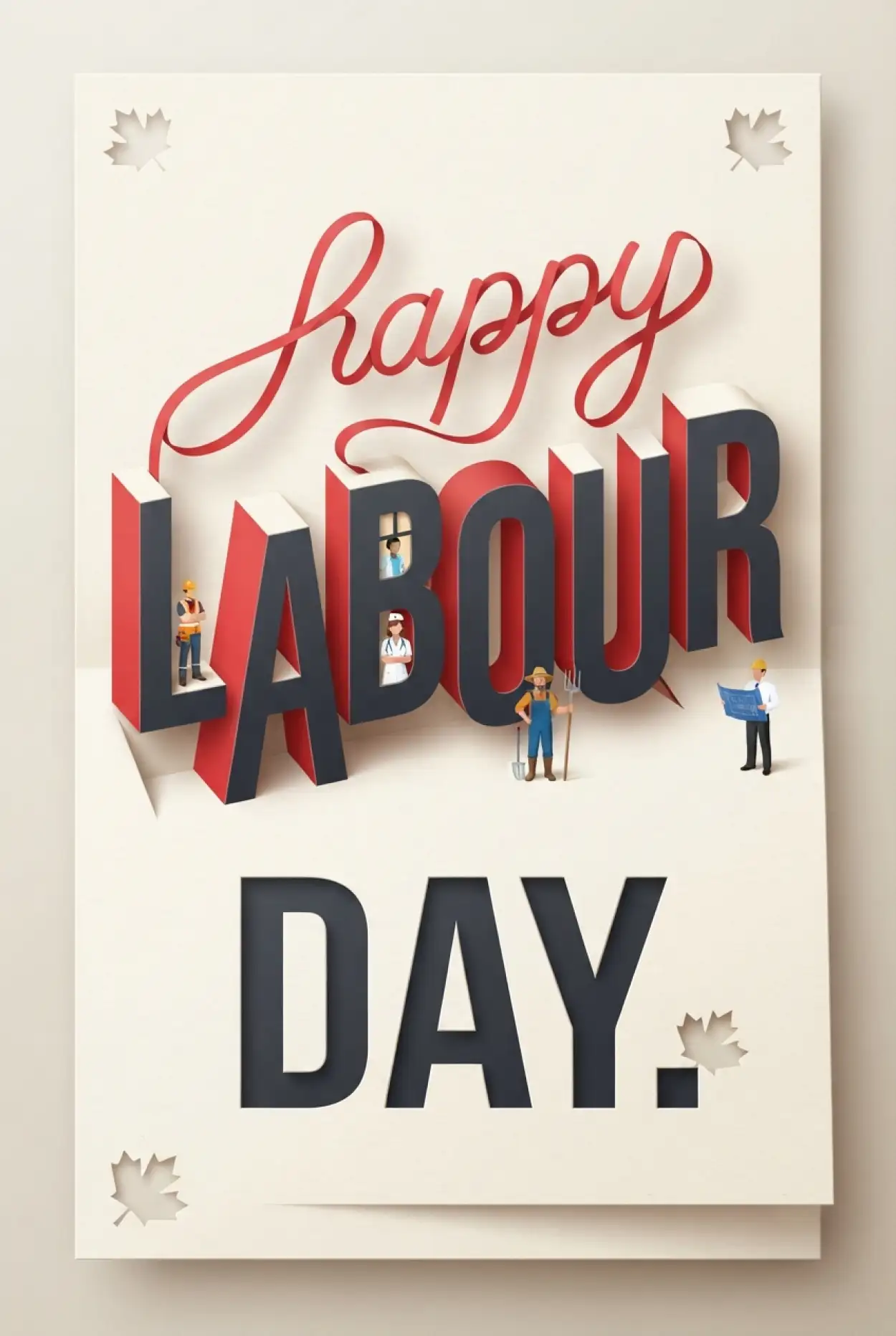 Free Download Happy Labour Day Canada 2026 Corporate Greeting Card - High Quality Happy Labour Day Canada 2026 Image