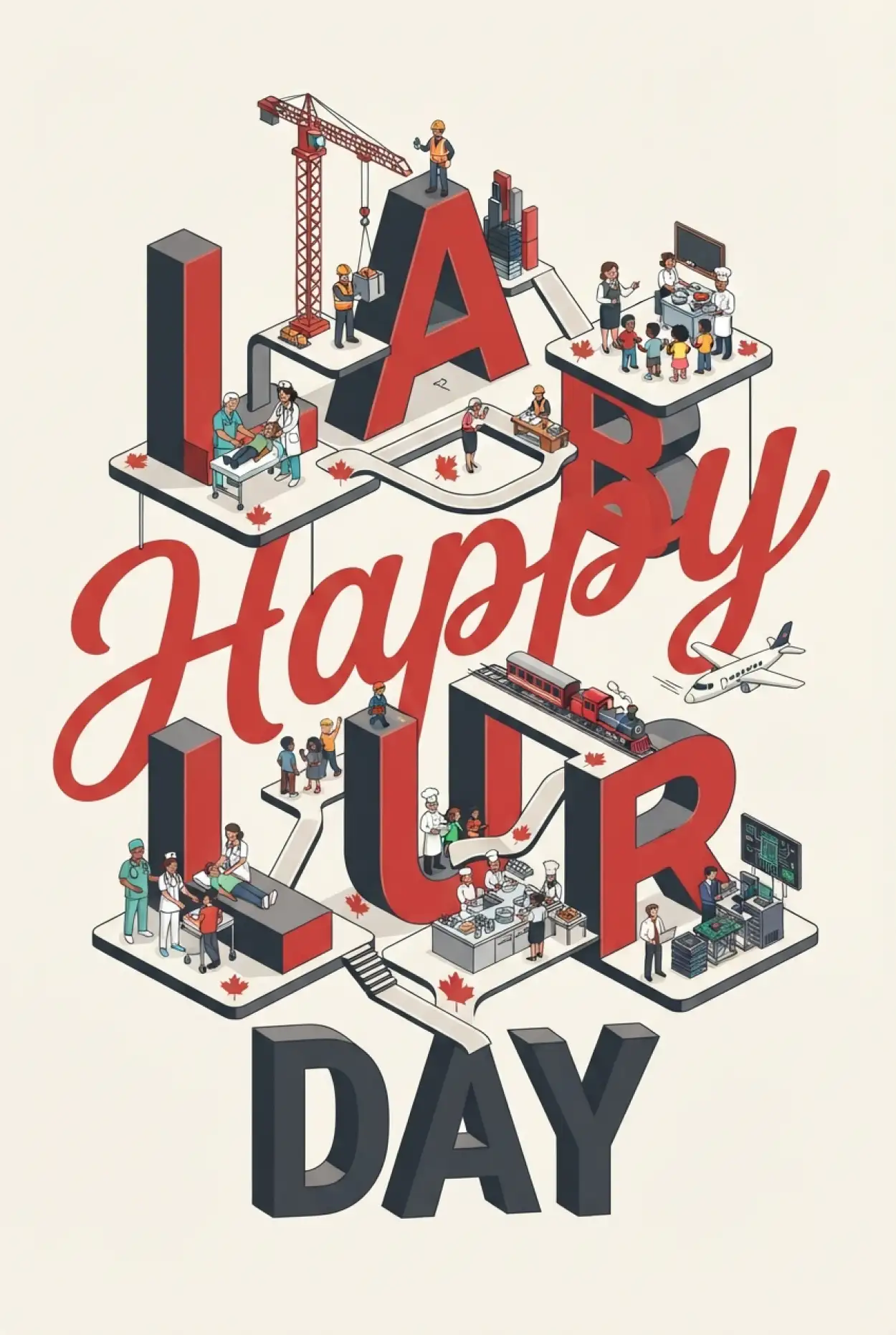 Free Download Happy Labour Day Canada 2026 Pinterest Post Design - High Quality Happy Labour Day Canada 2026 Image