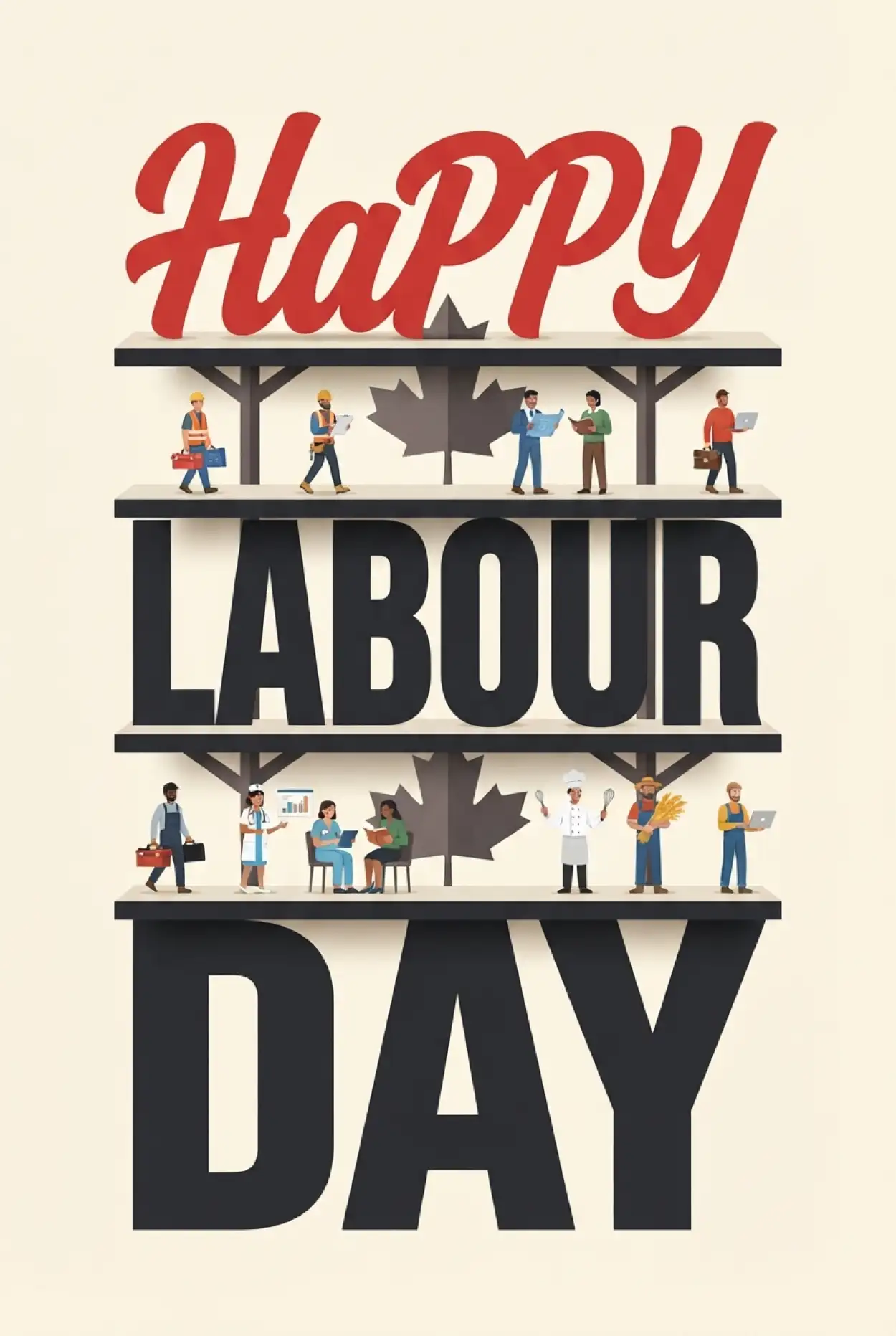 Free Download Happy Labour Day Canada 2026 Png Images - High Quality Happy Labour Day Canada 2026 Transparent PNG
