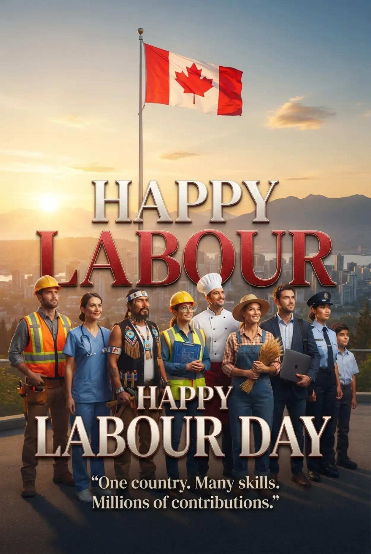Free Download Happy Labour Day Canada 2026 Text Png - High Quality Happy Labour Day Canada 2026 Transparent PNG
