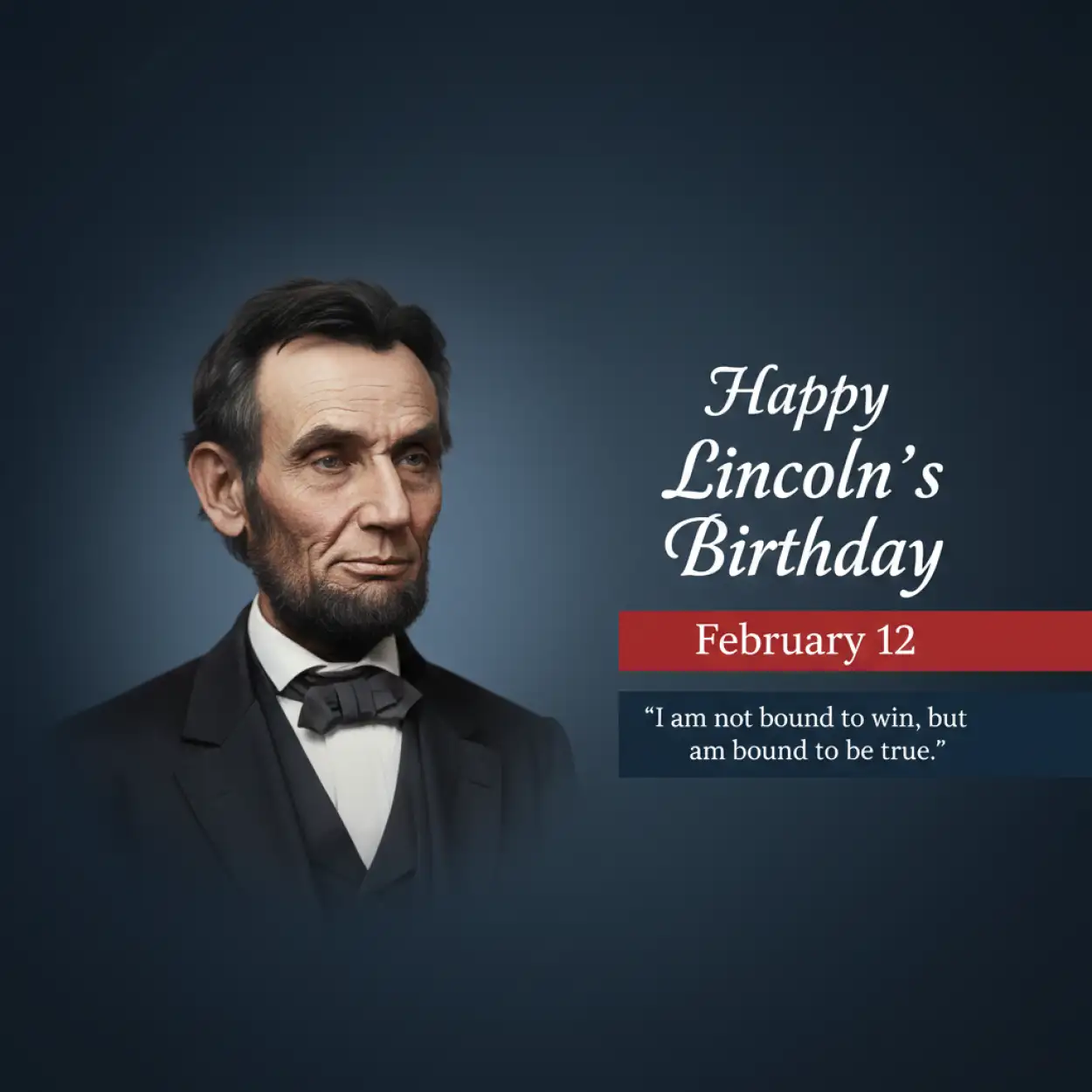Free Download Happy Lincolns Birthday Remembrance Message - High Quality Happy Lincolns Birthday Background