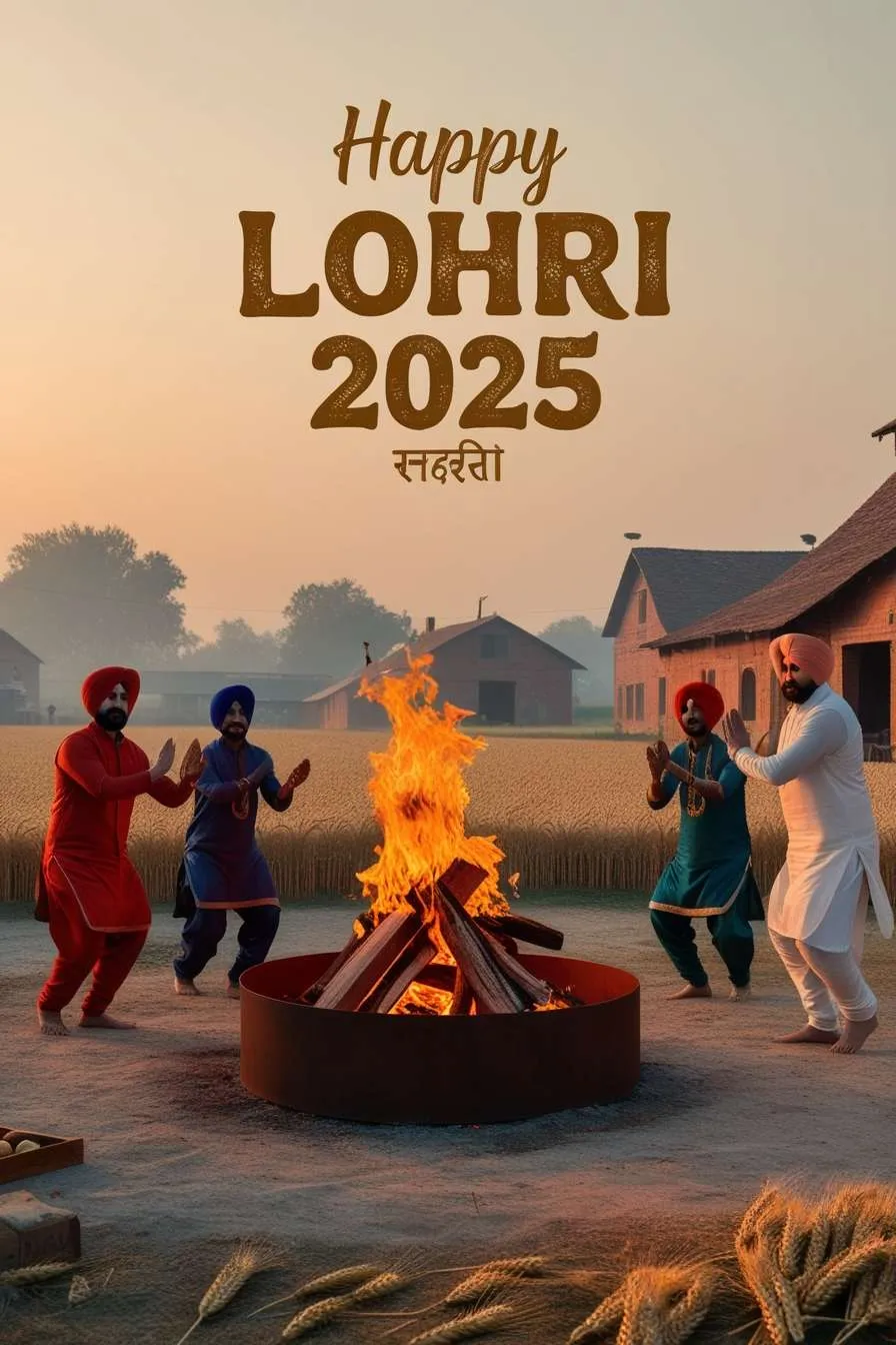 Free Download Happy Lohri 2025 Farmers Festival Images - High Quality Happy Lohri 2025 Background