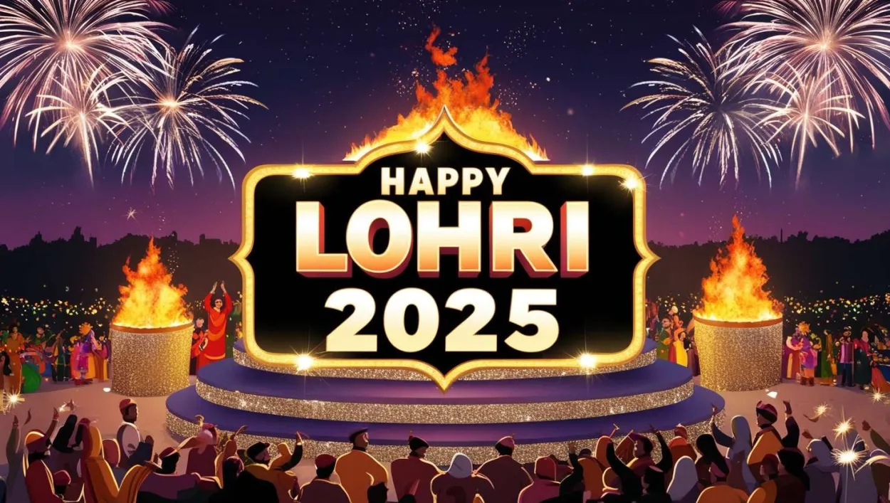 Happy Lohri 2025 With Festive Decorations - Royalty Free Happy Lohri 2025 Image | Pngmagic Free Download Happy Lohri 2025 With Festive Decorations - High Quality Happy Lohri 2025 Background