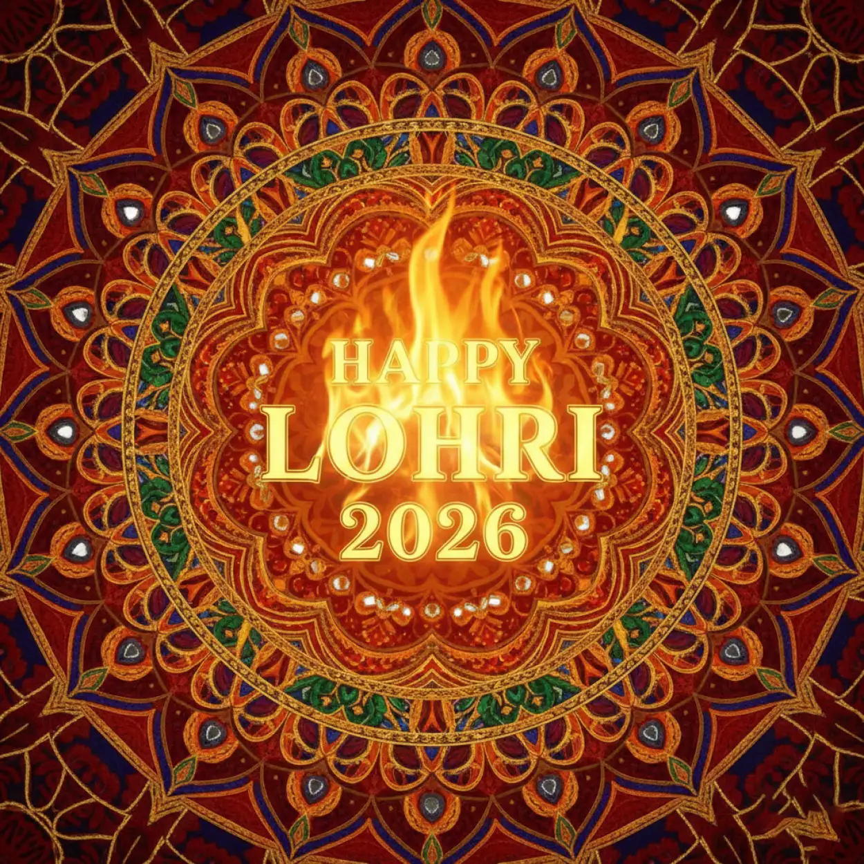Free Download Happy Lohri 2026 Facebook Banner Image - High Quality Happy Lohri 2026 Image