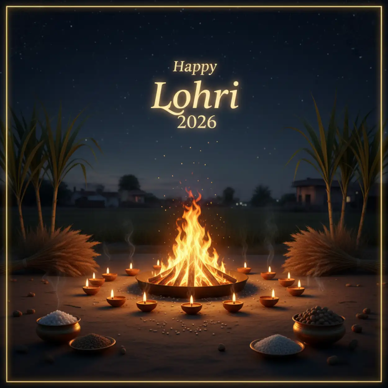 Free Download Happy Lohri 2026 Facebook Greetings - High Quality Happy Lohri 2026 Greetings Image