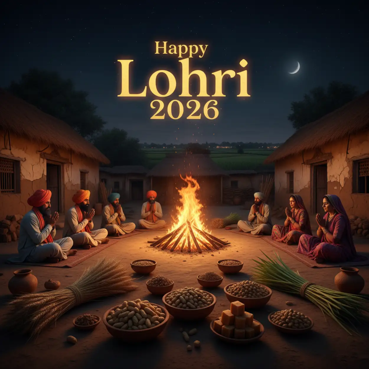 Free Download Happy Lohri 2026 Greetings 4k Image - High Quality Happy Lohri 2026 Greetings Image