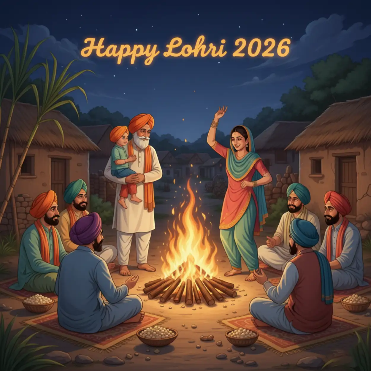 Free Download Happy Lohri 2026 Greetings Festive Mood - High Quality Happy Lohri 2026 Greetings Image