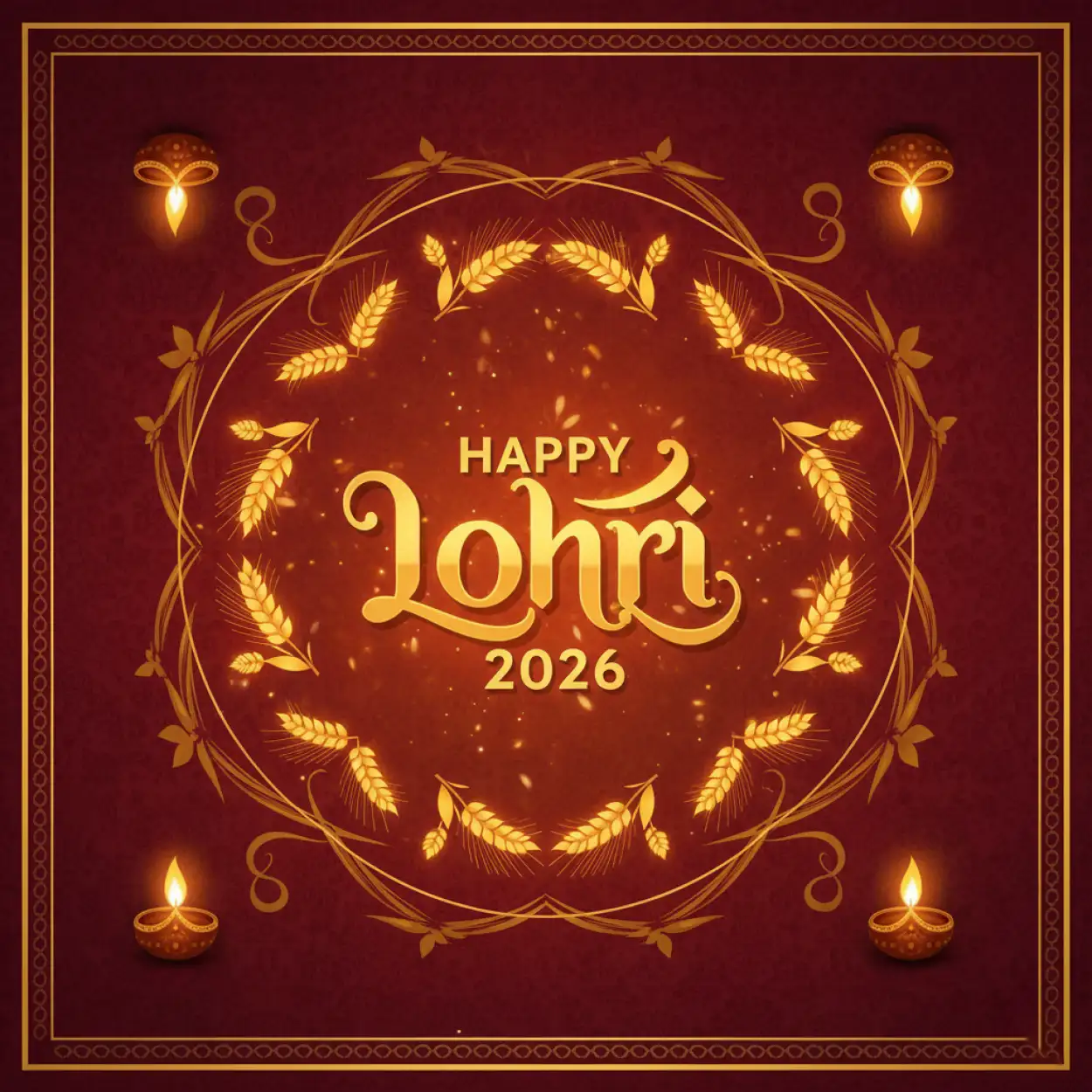 Free Download Happy Lohri 2026 Greetings In Punjabi - High Quality Appy Lohri 2026 Greetings Image