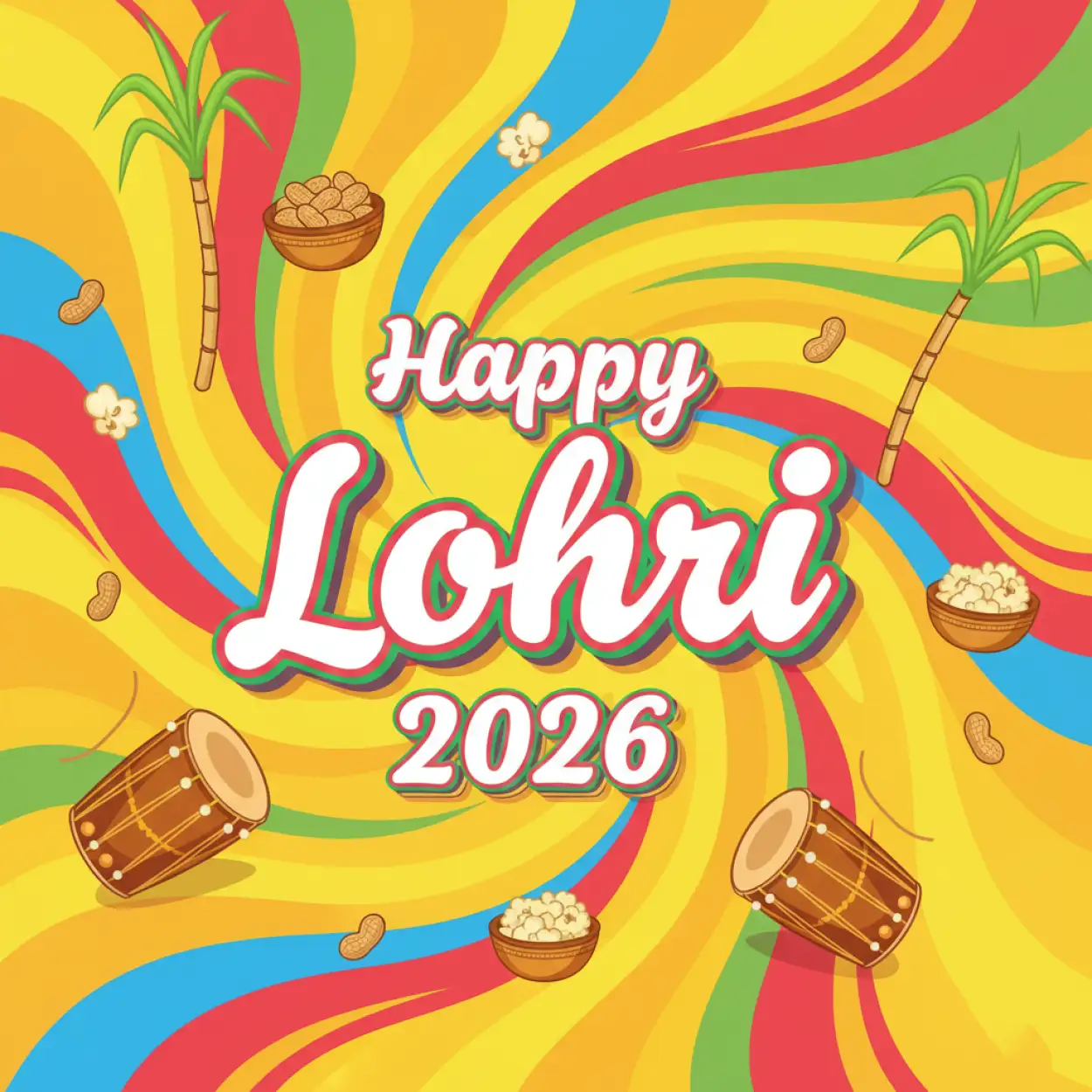Free Download Happy Lohri 2026 Greetings Instagram Story - High Quality Happy Lohri 2026 Greetings Image